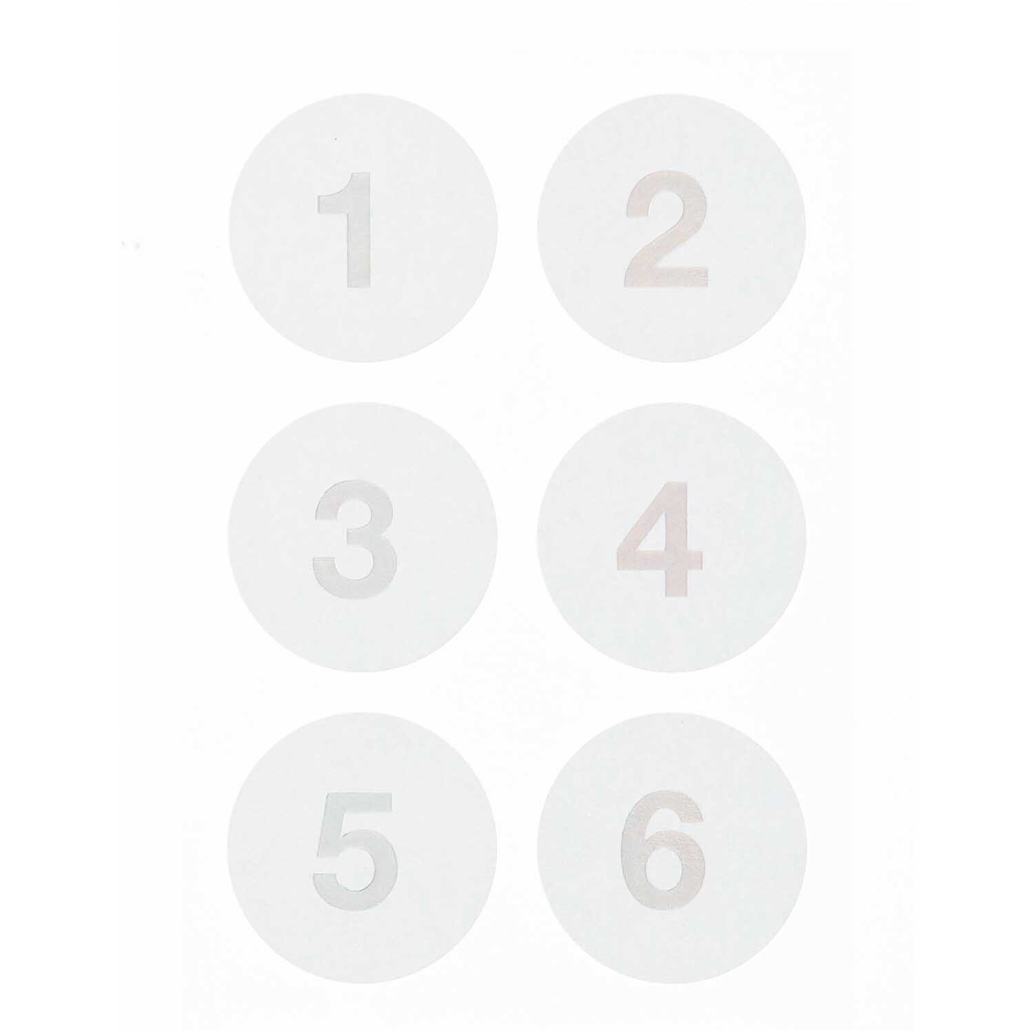 Paper Poetry Adventskalender Sticker Zahlen 1-24 von Rico Design in Mint zeigen Zahlen auf runden Stickern, ideal für kreative Adventskalender.