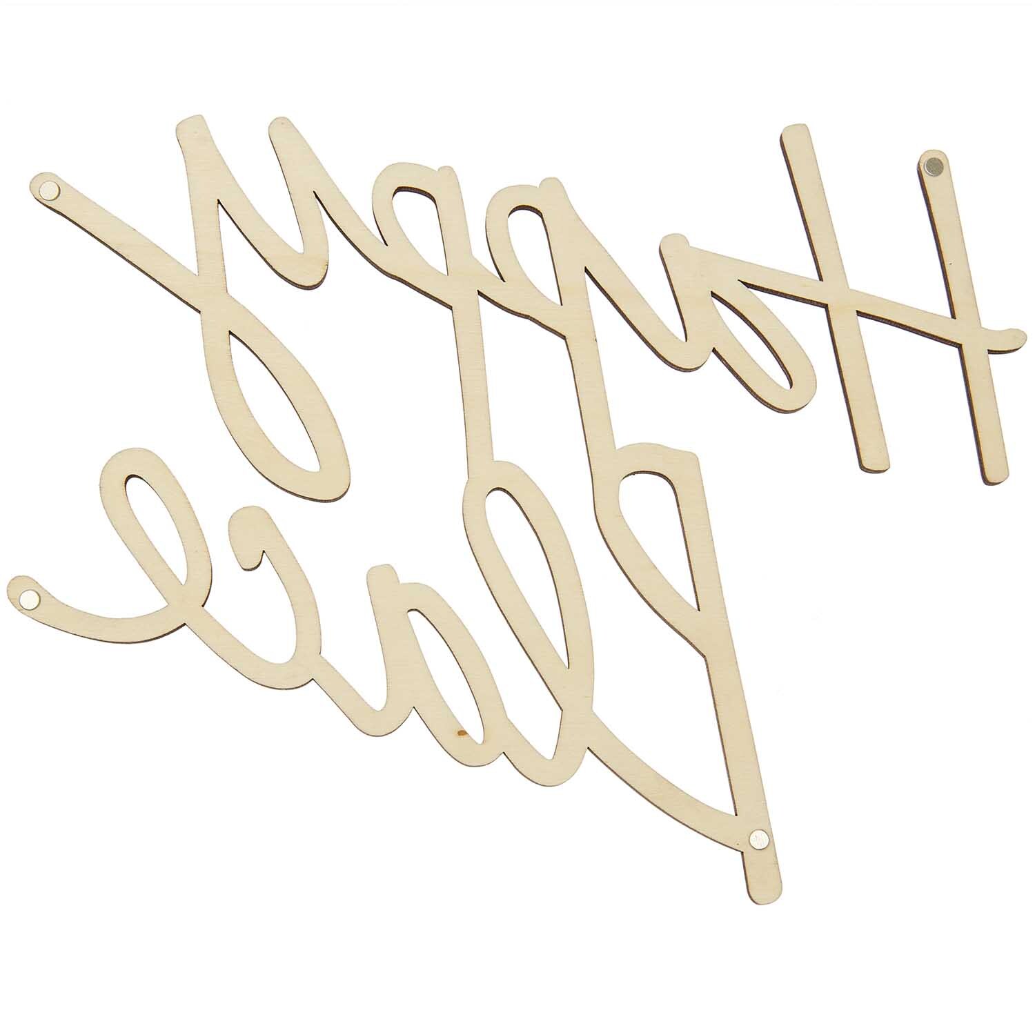 Holzschriftzug magnetisch "Happy Place" 25x20cm von Rico Design