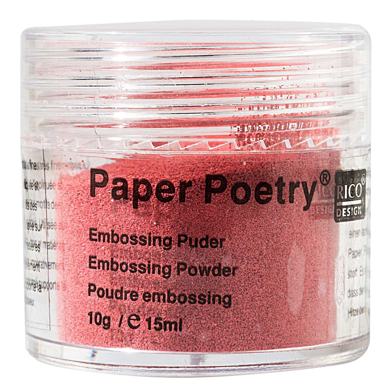 Paper Poetry embossing powder red 10g | 2677965