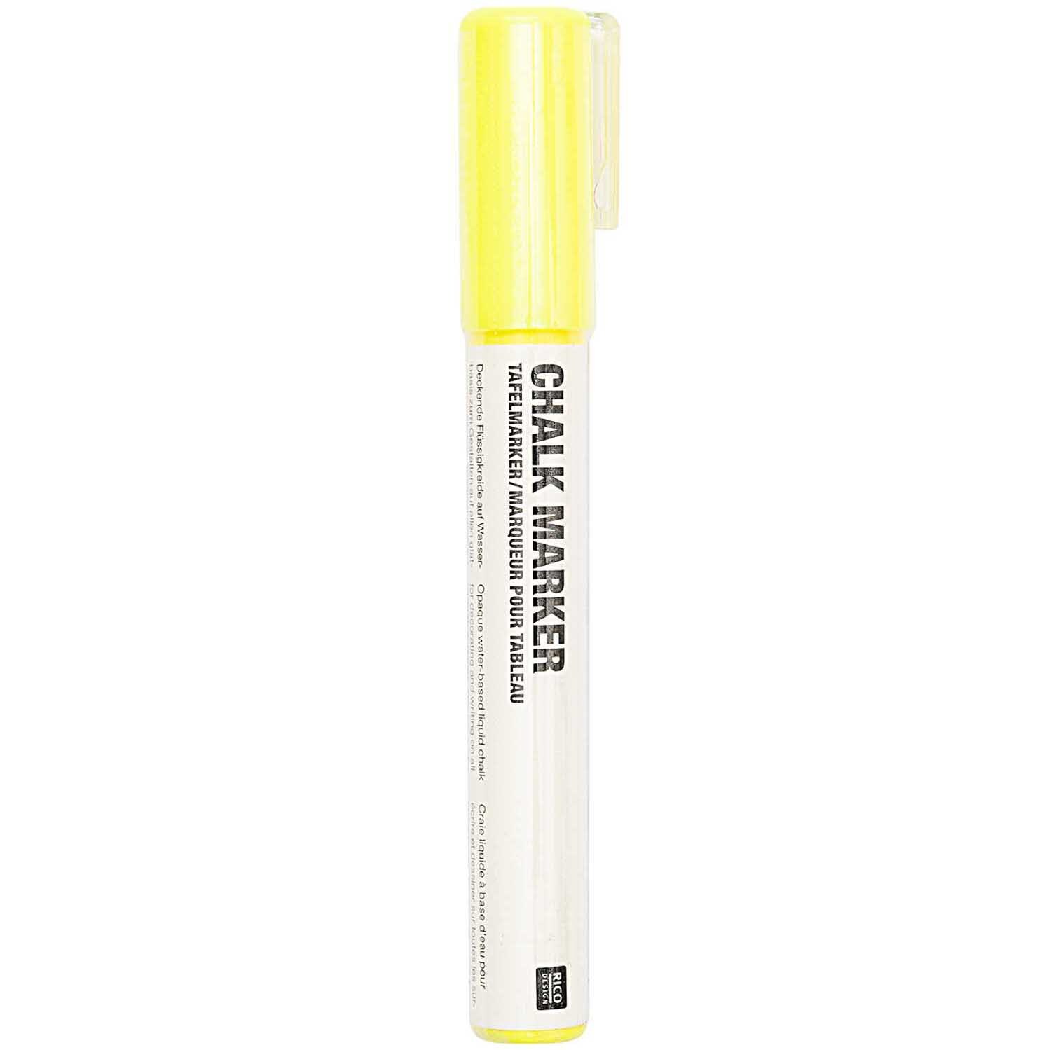 Kreidestift Flüssigkreide 3mm Farbe Gelb von Rico Design Kreidestift Flüssigkreide 3mm von Rico Design in leuchtendem Gelb, ideal für kreative Projekte.