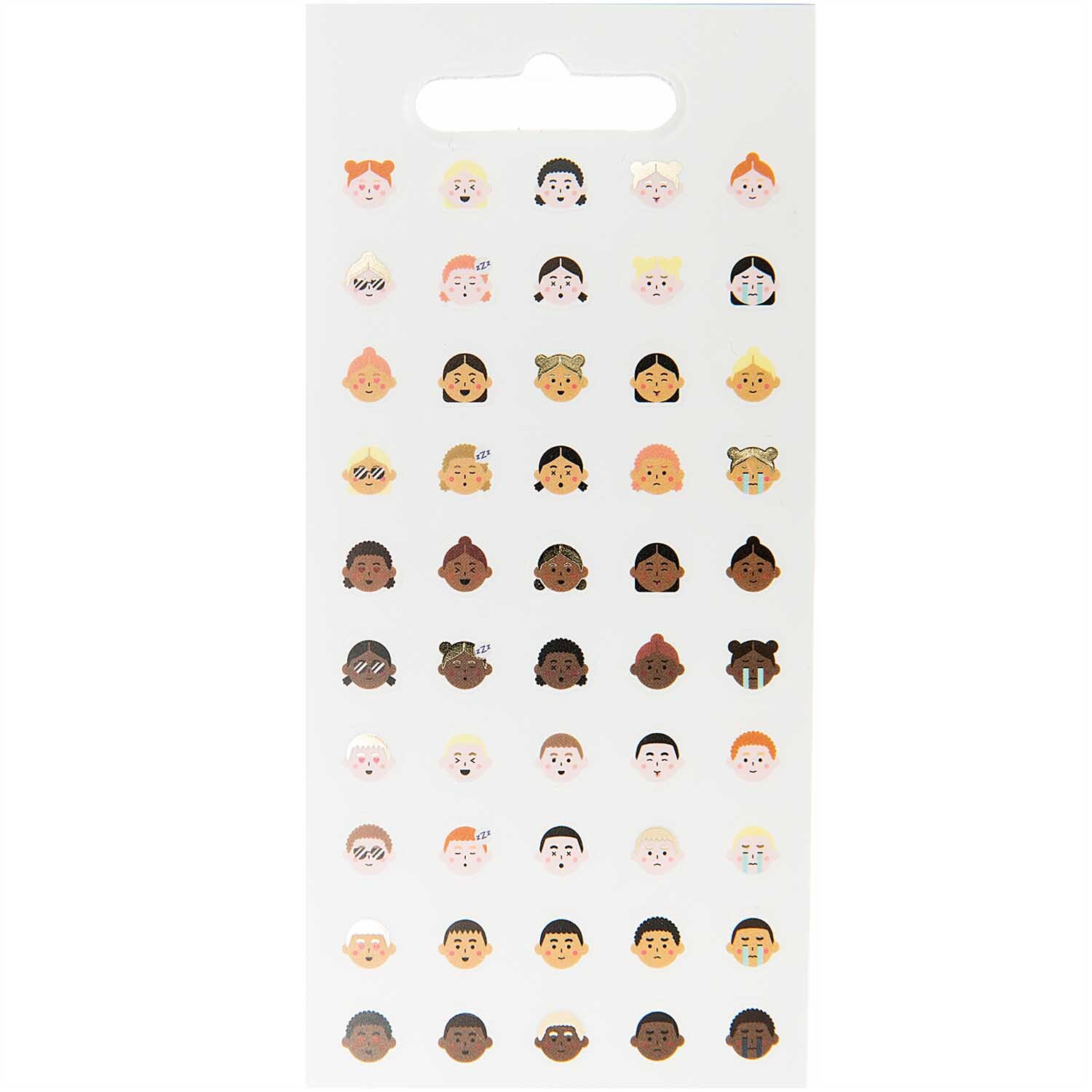 Paper Poetry Stickerbuch Icons 10 Blatt von Rico Design Paper Poetry Stickerbuch Icons 10 Blatt zeigt bunte Gesichter-Sticker von Rico Design.