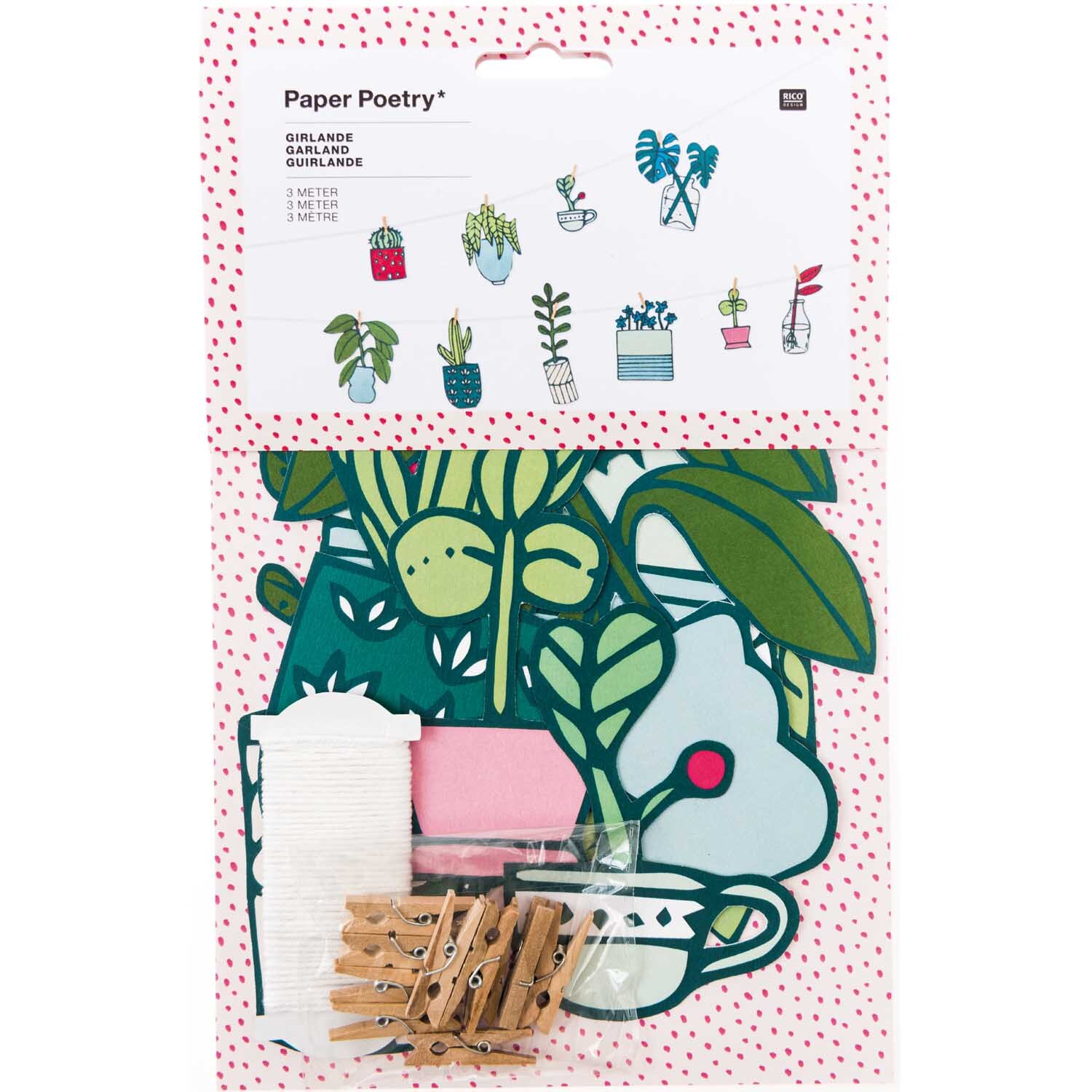 Paper Poetry Girlande Hygge Plants 3m von Rico Design