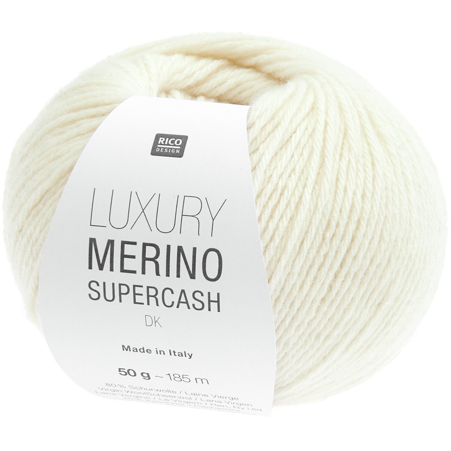 Luxury Merino Supercash dk 50g 160m Color Crème from Rico Design