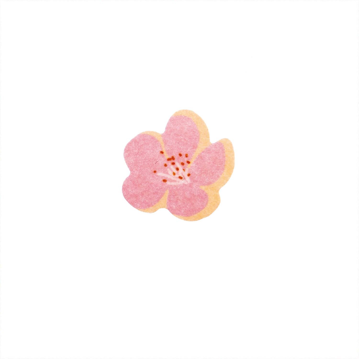 Flower Washi Tape Kirschblüte 200 Sticker zeigt ein rosa Kirschblütenmotiv von Rico Design. Ideal für kreative Projekte.