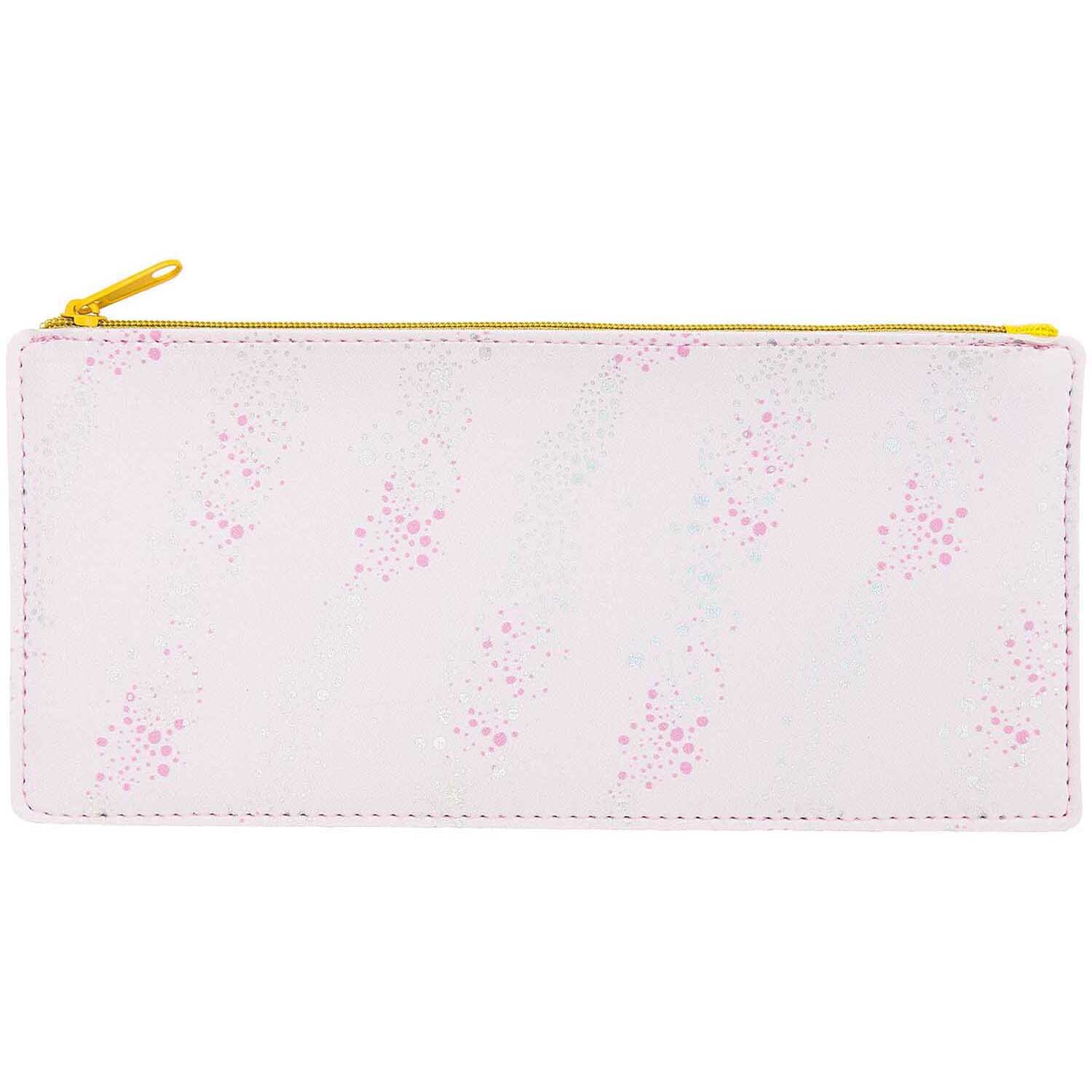 Etui 0,5x10x21,5cm mit zartem Muster in Rosa, von Rico Design, ideal für Schreibwaren.