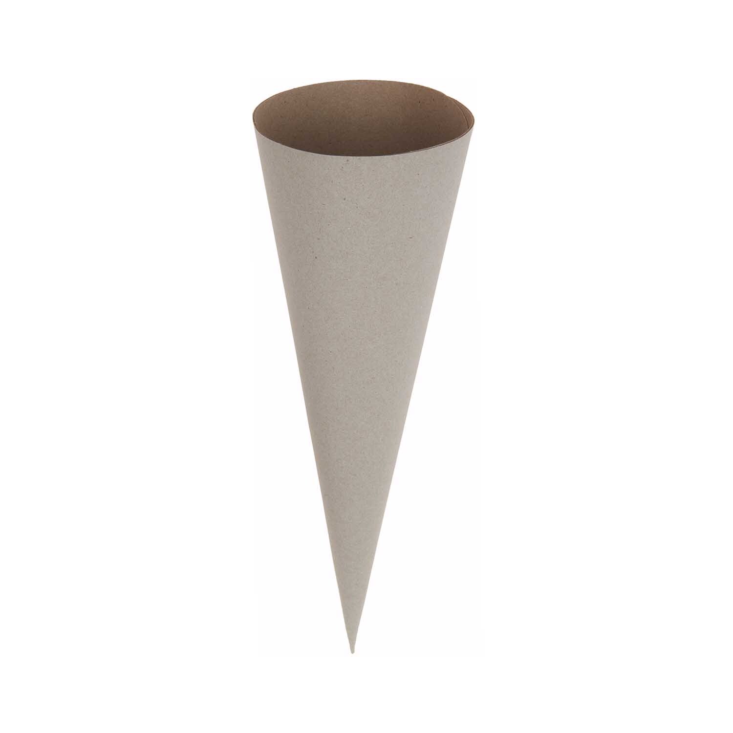 Paper Poetry Schultüte Rohling, 35cm, in Grau von Rico Design. Perfekt zum individuellen Gestalten.