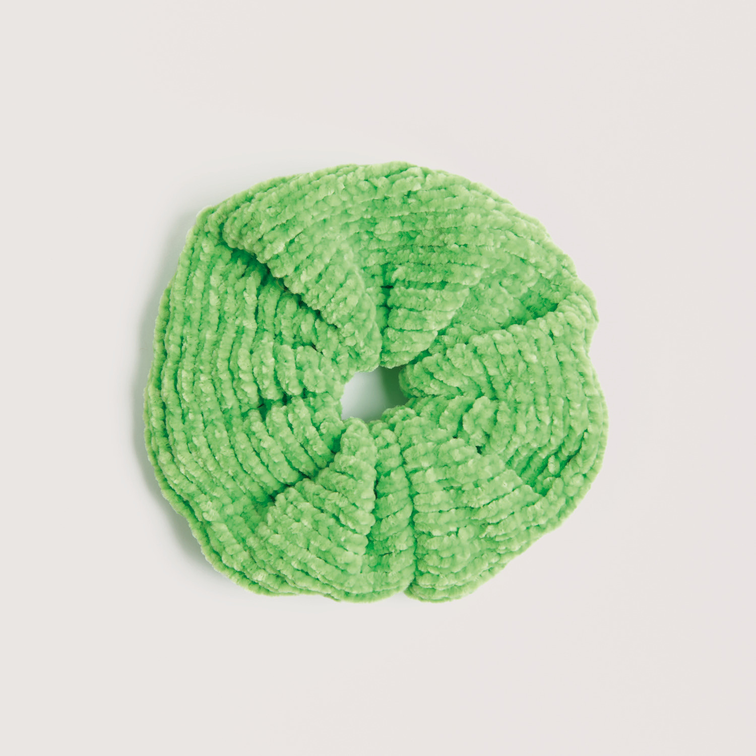 Ricorumi Nilli Nilli 25g Farbe Neon Grün von Rico Design Strickset Scrunchie Modell 04 aus Made by Me Nr. 18 in leuchtendem Neon Grün, ideal für kreative DIY-Projekte.