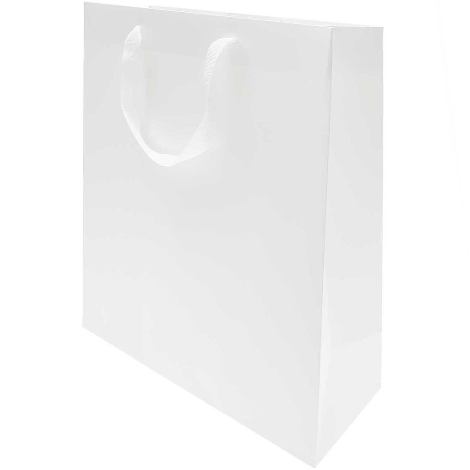 Paper Poetry Geschenktüte weiß 26x32x12cm von Rico Design Paper Poetry Geschenktüte in elegantem Weiß, ideal für Geschenke, von Rico Design, 26x32x12cm.