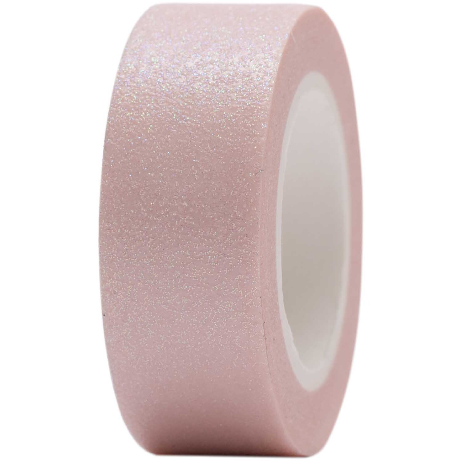 Paper Poetry Tape Glitter 15mm 5m Farbe Rosa von Rico Design Paper Poetry Tape Glitter 15mm 5m in Rosa von Rico Design, ideal für kreative Bastelprojekte.