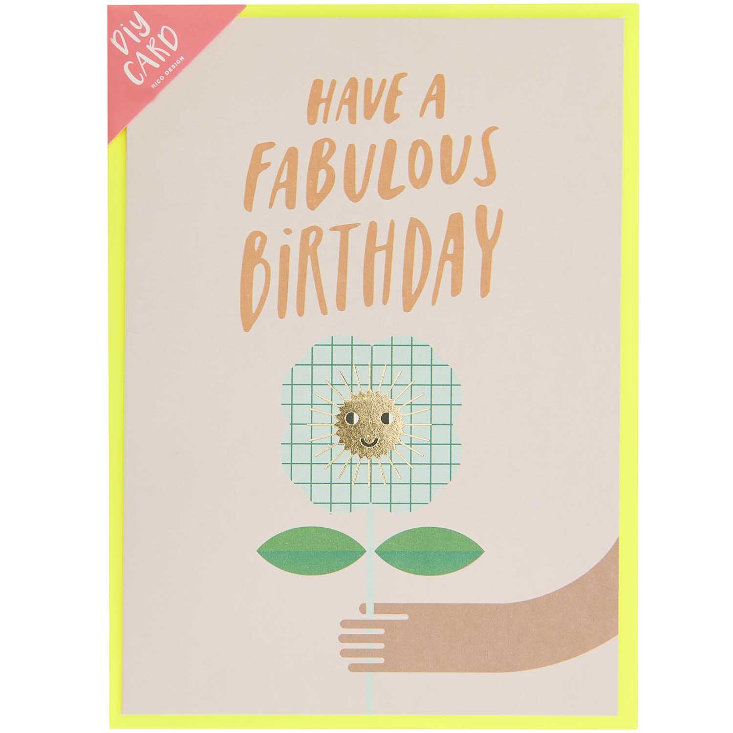 Paper Poetry Grußkartenset Fabulous Birthday von Rico Design