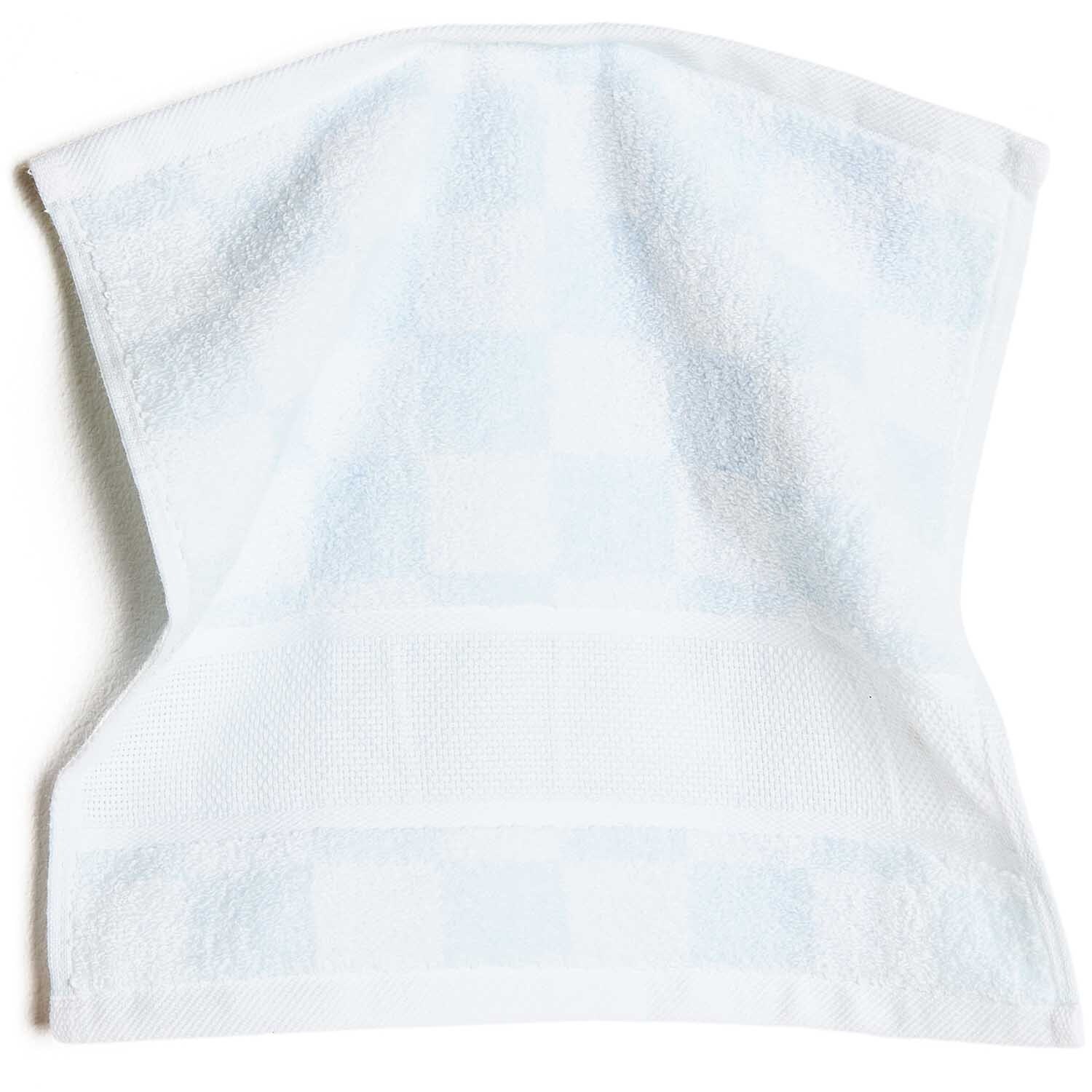 Gant de toilette à carreaux bleu 30x30cm from Rico Design