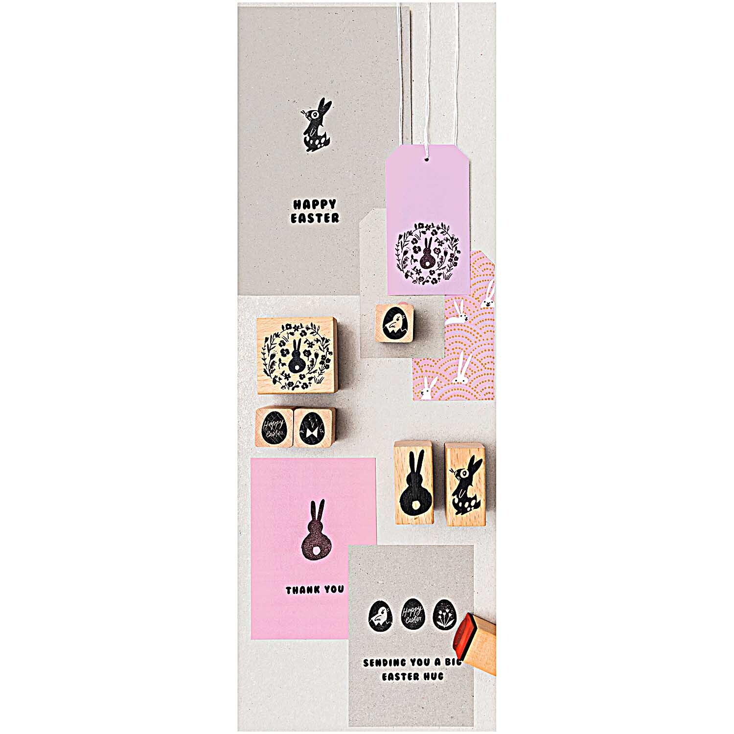 Paper Poetry Stempelset Ostereier 8-teilig von Rico Design