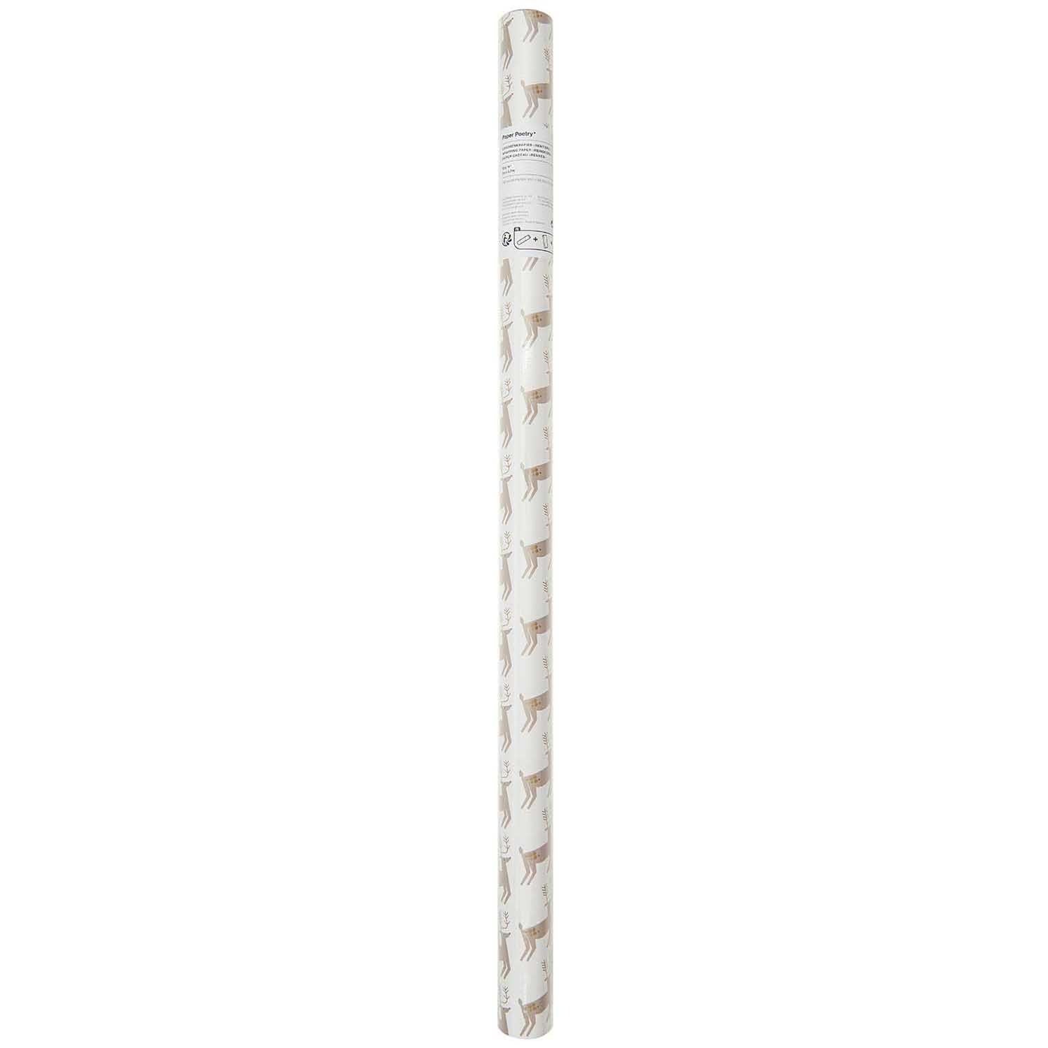 Paper Poetry Geschenkpapier Rentiere 70cm 2m 80g/m² von Rico Design