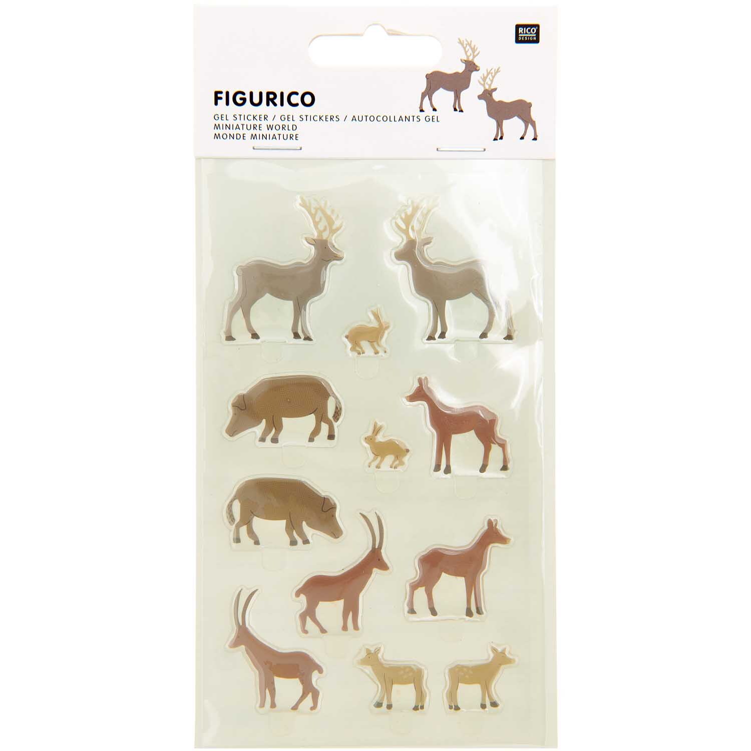Figurico Gelsticker Waldtiere von Rico Design