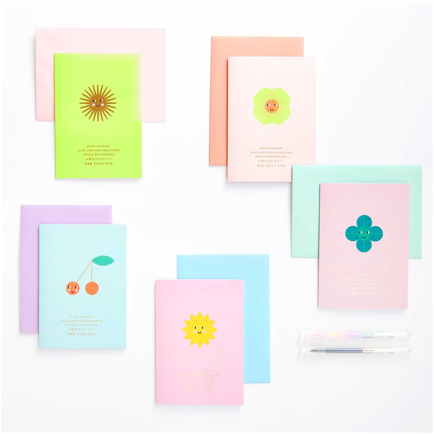 Paper Poetry Kartenset Happy Birthday 20-teilig von Rico Design Paper Poetry Kartenset Happy Birthday: Bunte Karten mit fröhlichen Motiven, 20-teilig von Rico Design.