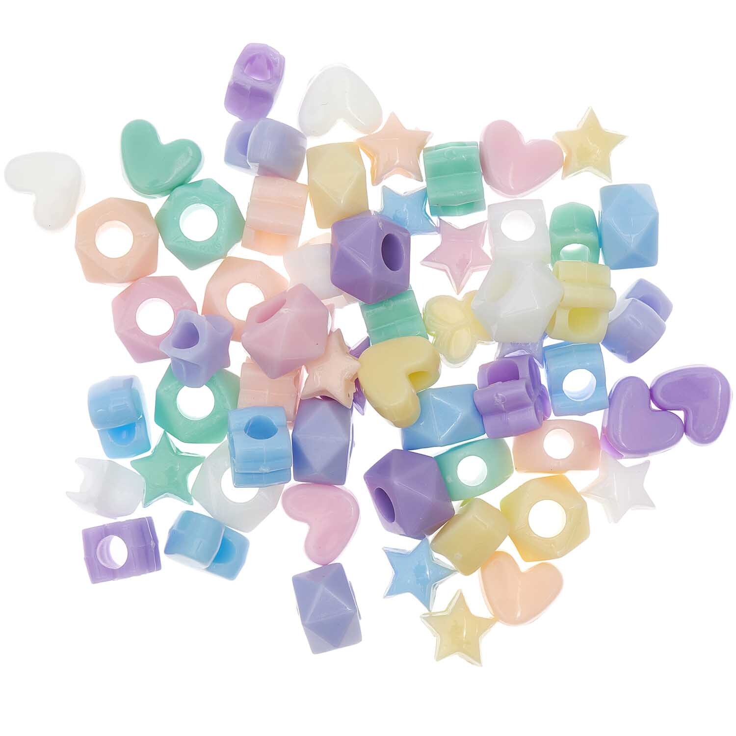 itoshii - Ponii Beads Formmix pastell 9x6mm 256 Stück von Rico Design itoshii - Ponii Beads Formmix pastell 9x6mm 256 Stück. Verschiedene Perlenformen in sanften Pastelltönen, ideal für kreative Bastelprojekte.