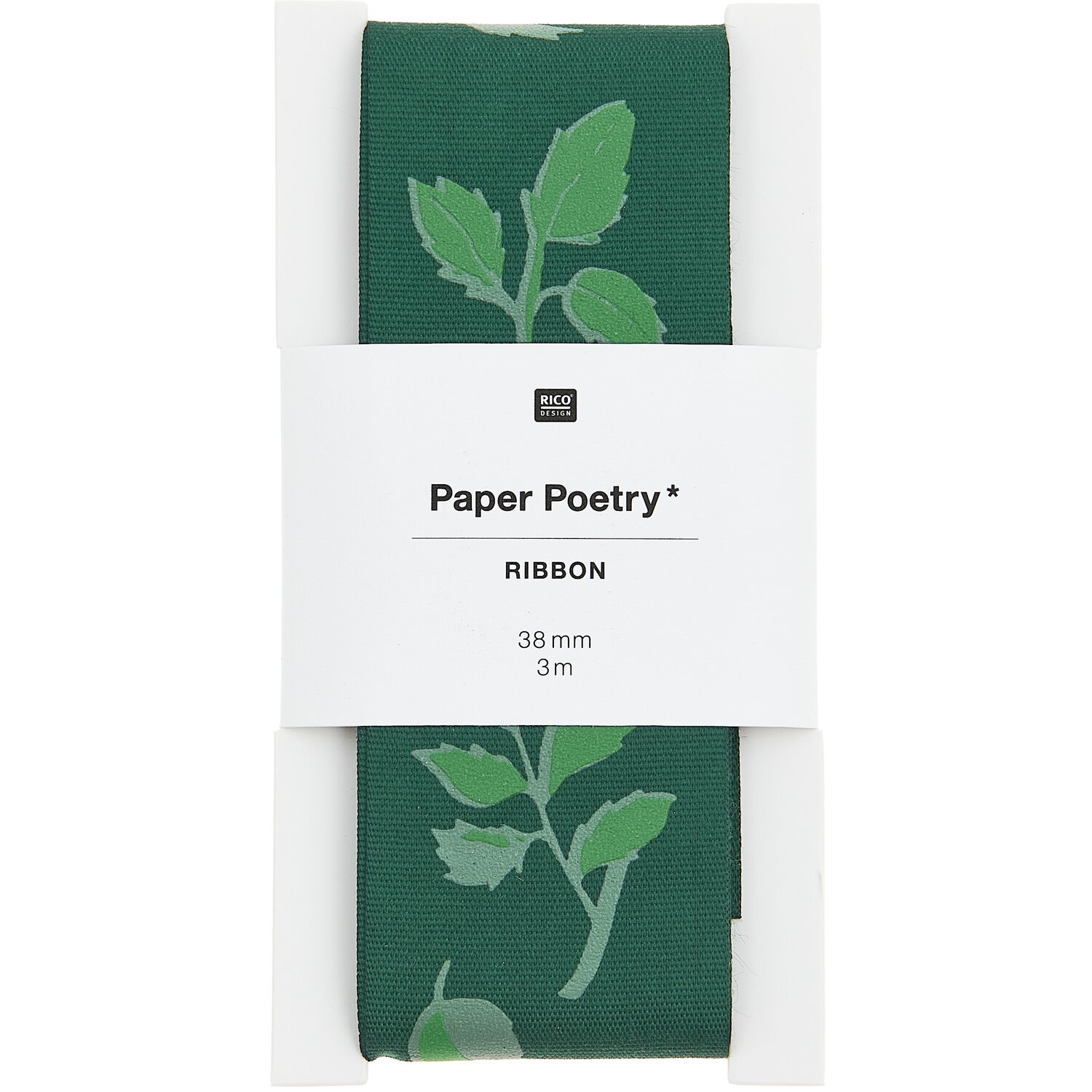 Paper Poetry Taftband Blätter 38mmx3m von Rico Design