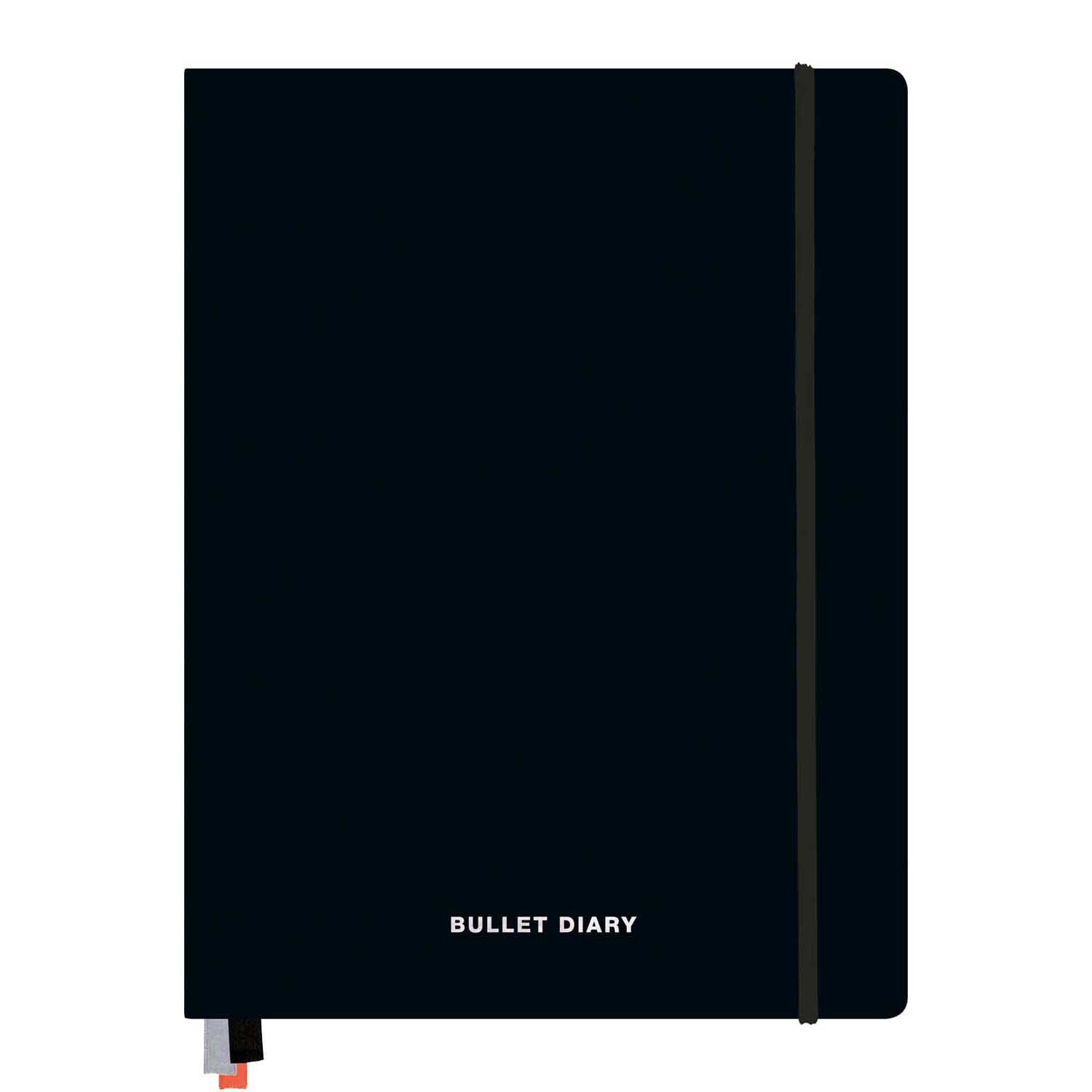 Paper Poetry Bullet Diary mit Hardcover in elegantem Schwarz, 96 Blatt, von Rico Design.