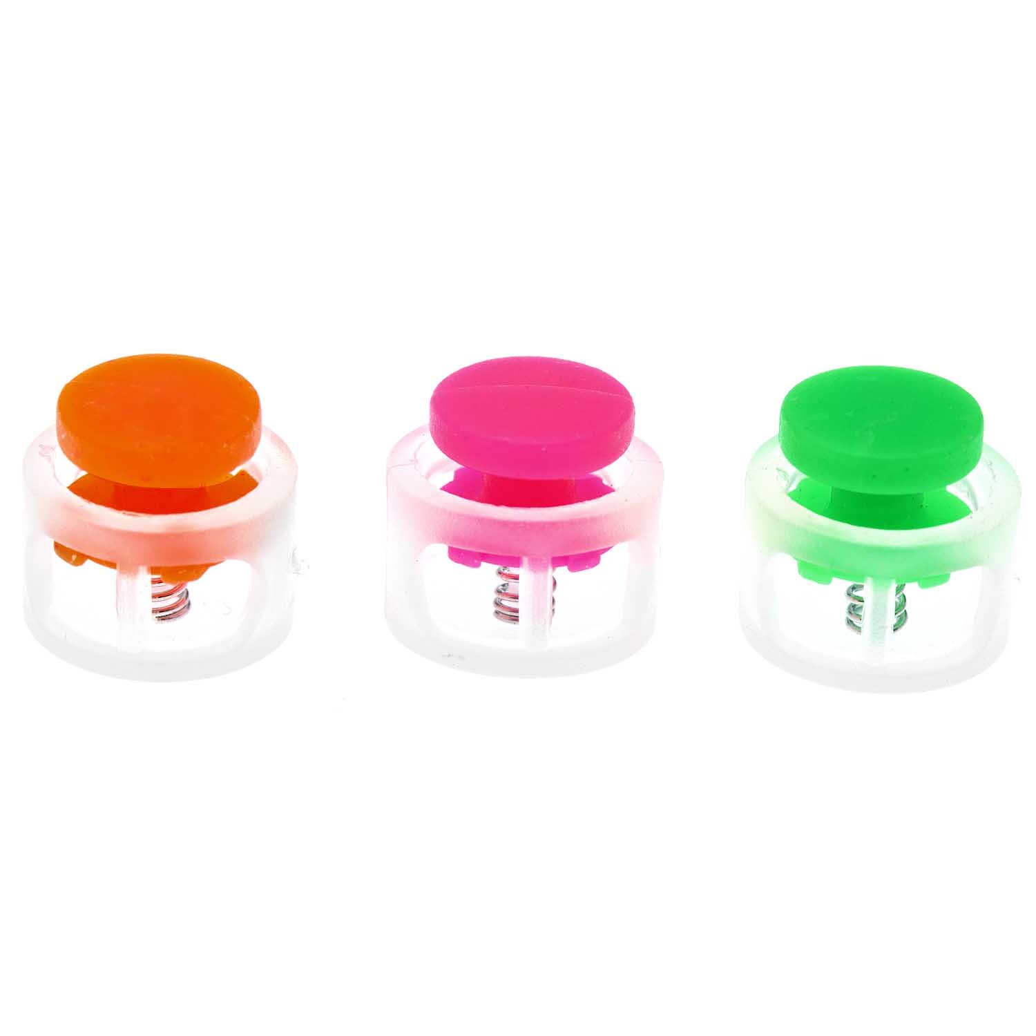itoshii - Ponii Beads Verschlüsse in leuchtenden Farben, 14x9mm, 6 Stück von Rico Design.