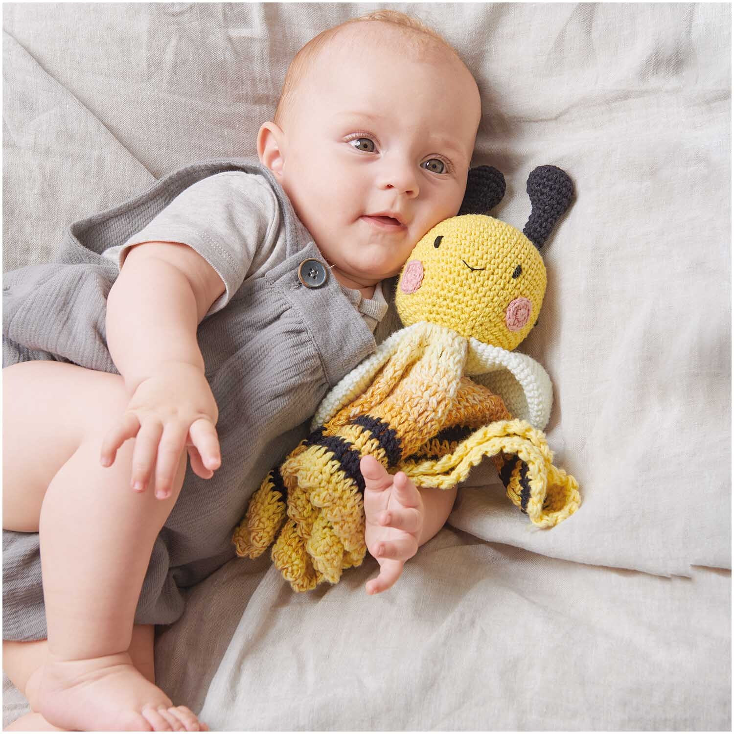 Crochet set Ricorumi Baby Blankies bee 8 pieces