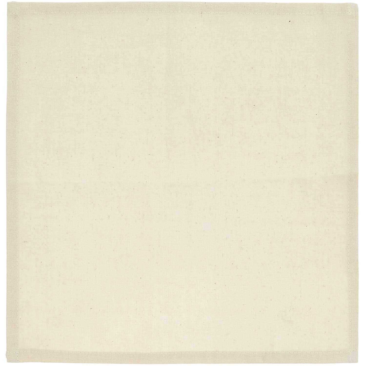 Stoffserviette 2 Stück natur von Rico Design, zeigt eine schlichte, quadratische Serviette in natürlichem Farbton. Ideal für elegante Tischdekorationen.