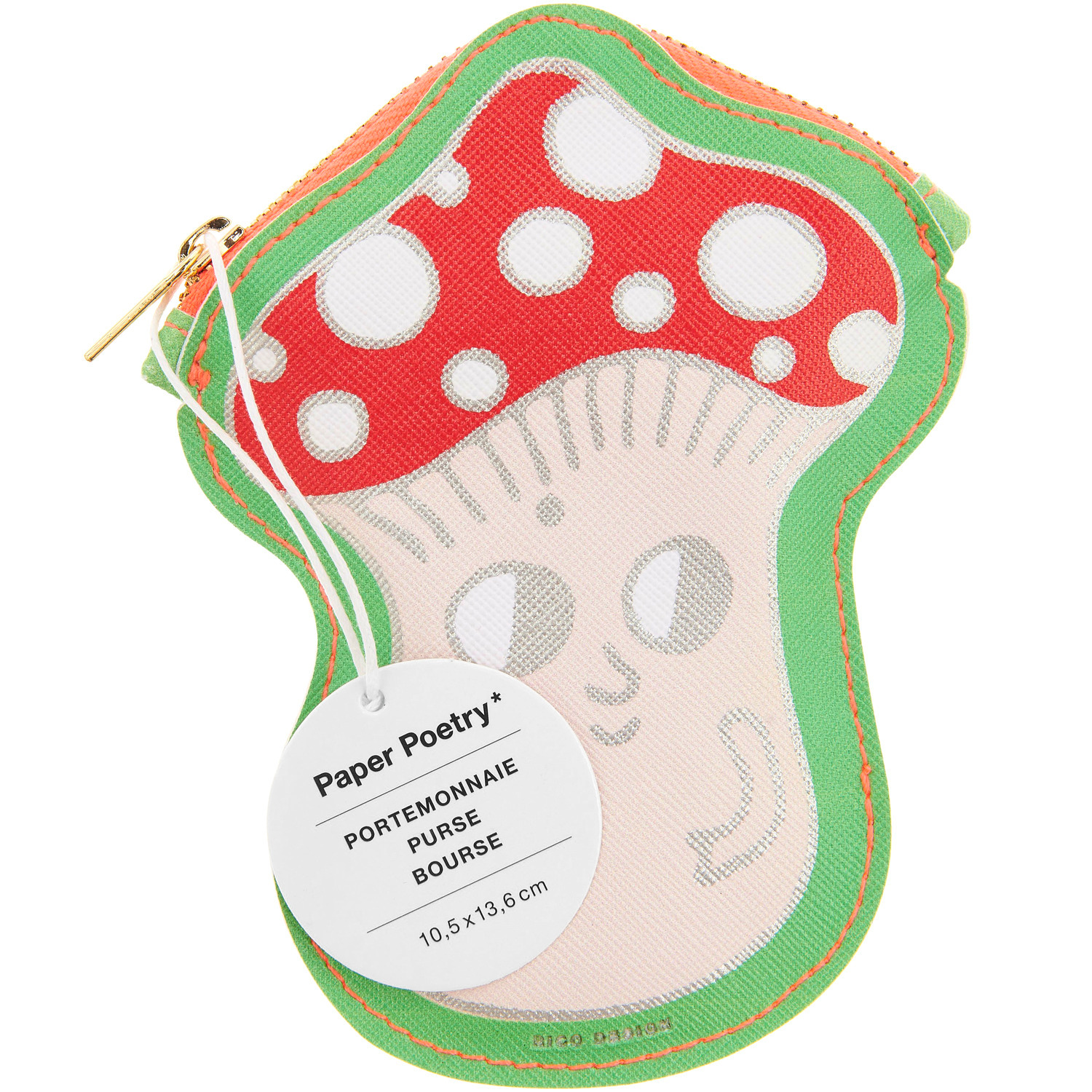 Paper Poetry Portemonnaie Shrooom Big Red 10,5x13,6cm von Rico Design