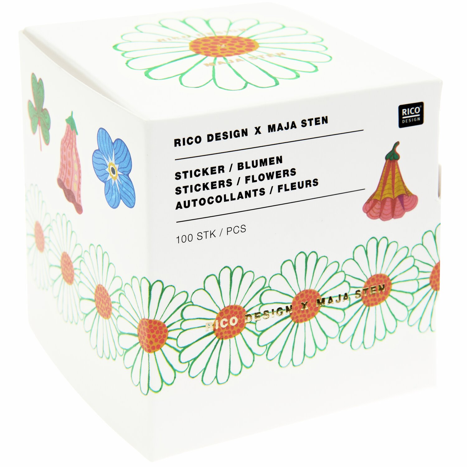 Sticker Midsommar Magic Blumen 100 Stück von Rico Design