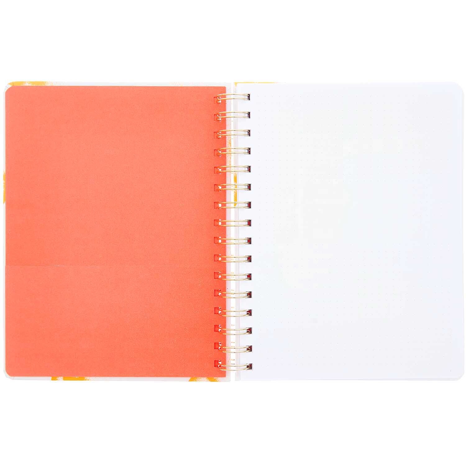 Paper Poetry Bullet Diary Spiralbindung In Love with Me DIN A5 164 Seiten von Rico Design Paper Poetry Bullet Diary mit Spiralbindung, geöffnet, zeigt eine rote und eine weiße Seite. Marke: Rico Design. Ideal für Notizen und kreative Ideen.