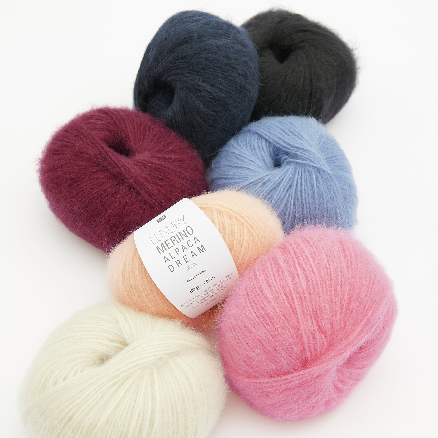 Luxe Mérinos Alpaca Dream aran 50g 125m Couleur Bordeaux from Rico Design Luxe Mérinos Alpaca Dream aran 50g 125m Couleur Bordeaux from Rico Design