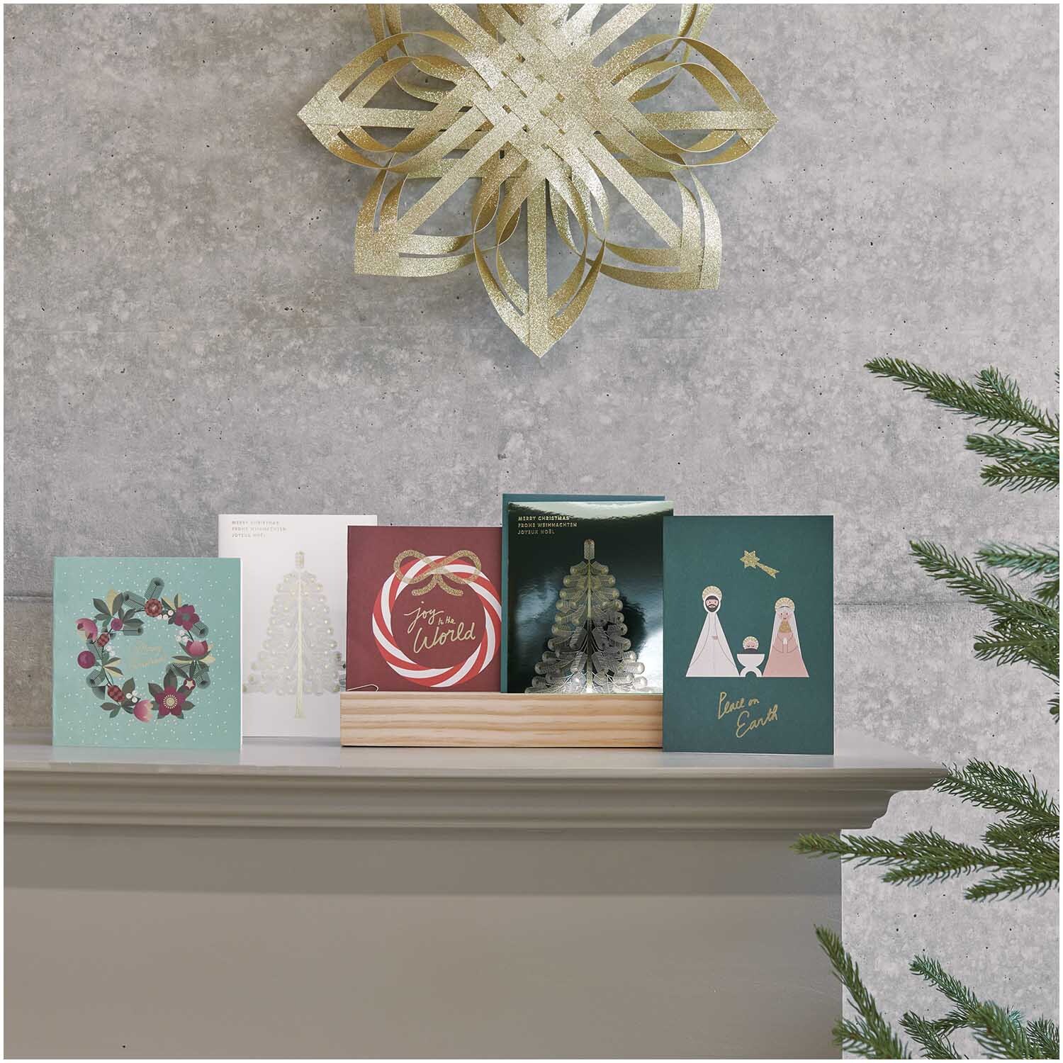 Paper Poetry Grußkarte Holy Family grün B6 von Rico Design