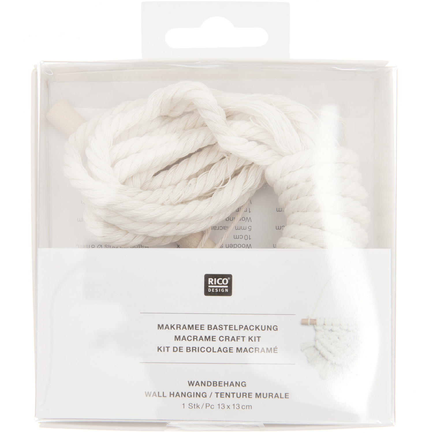 Macramé Set Tenture murale  13x13cm from Rico Design