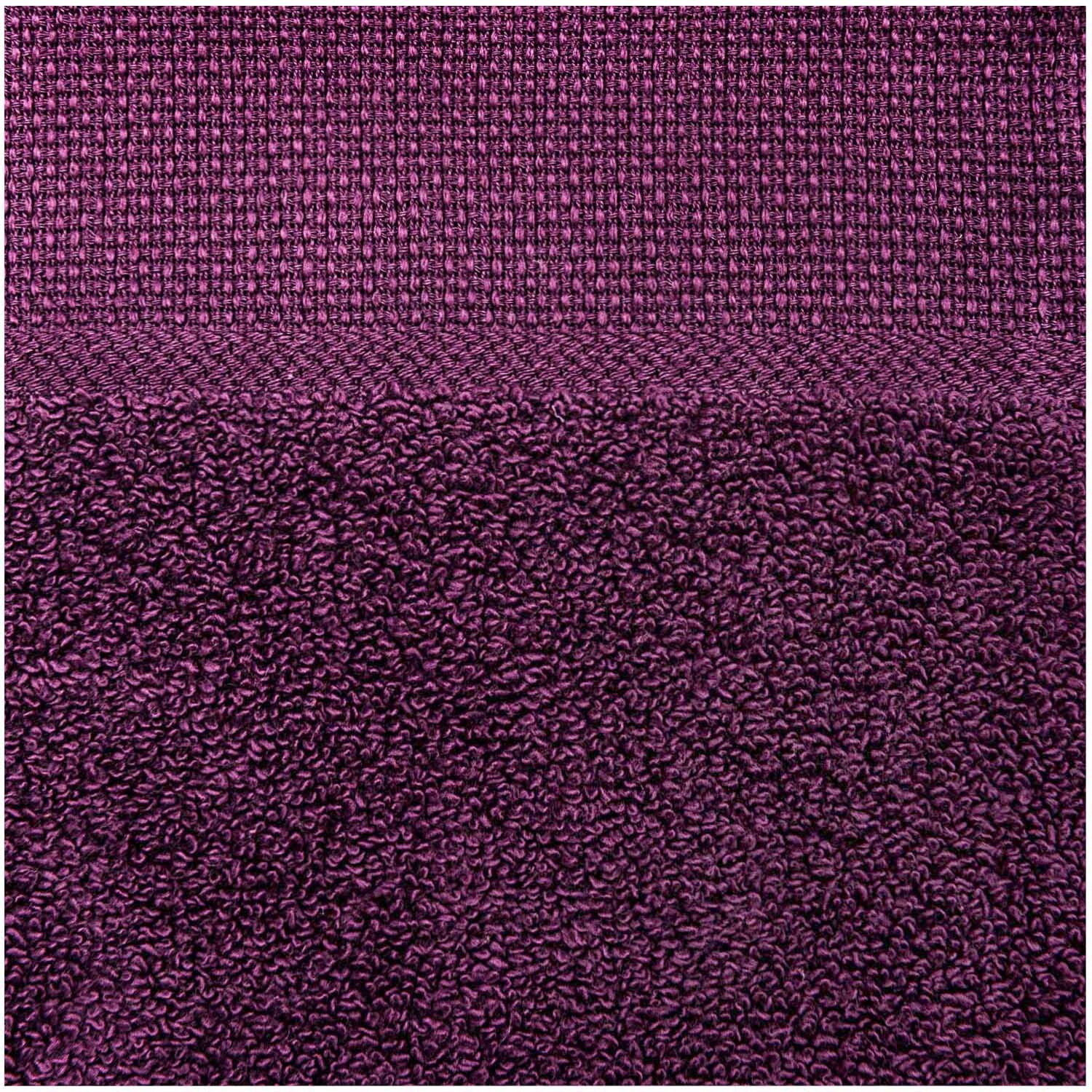 Waschlappen 30x30cm in Beere von Rico Design, zeigt eine strukturierte Oberfläche in kräftigem Beerenton. Ideal für stilvolle Badezimmer.