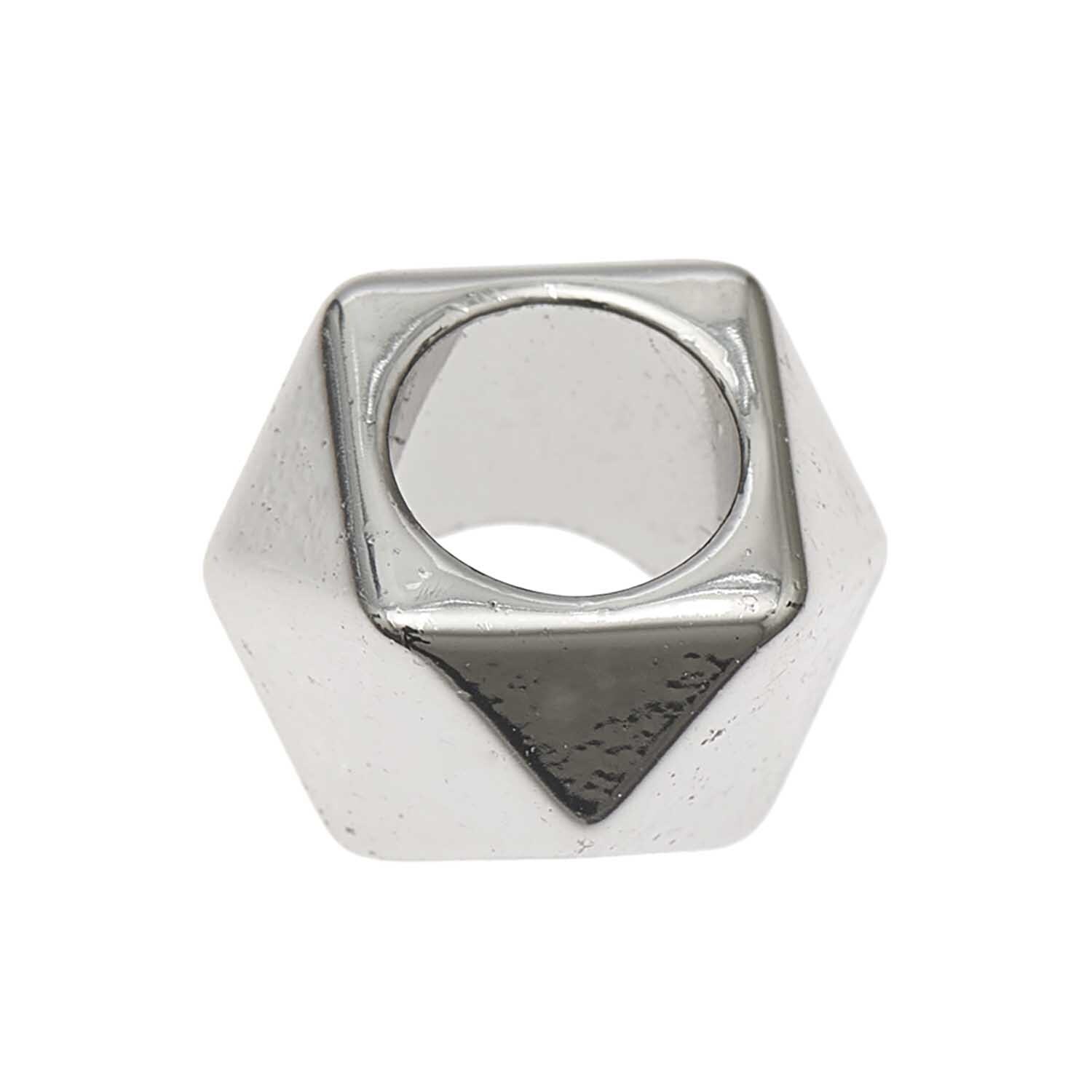 itoshii - Ponii Beads Polygone 11x7mm 10 Stück Farbe Silber von Rico Design itoshii - Ponii Beads Polygone in Silber von Rico Design, geometrische Form, 11x7mm, 10 Stück.