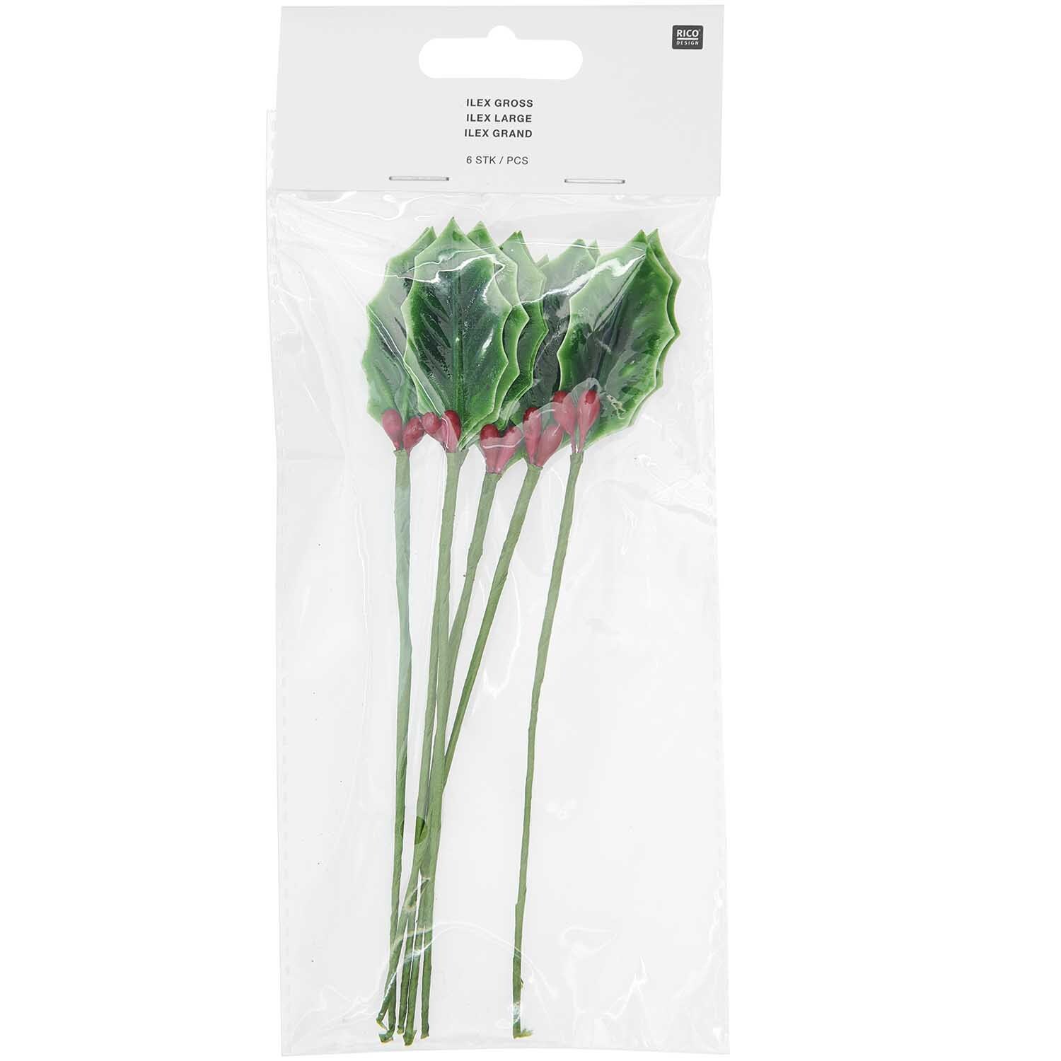 Picker Ilex 17cm 6 Stück von Rico Design