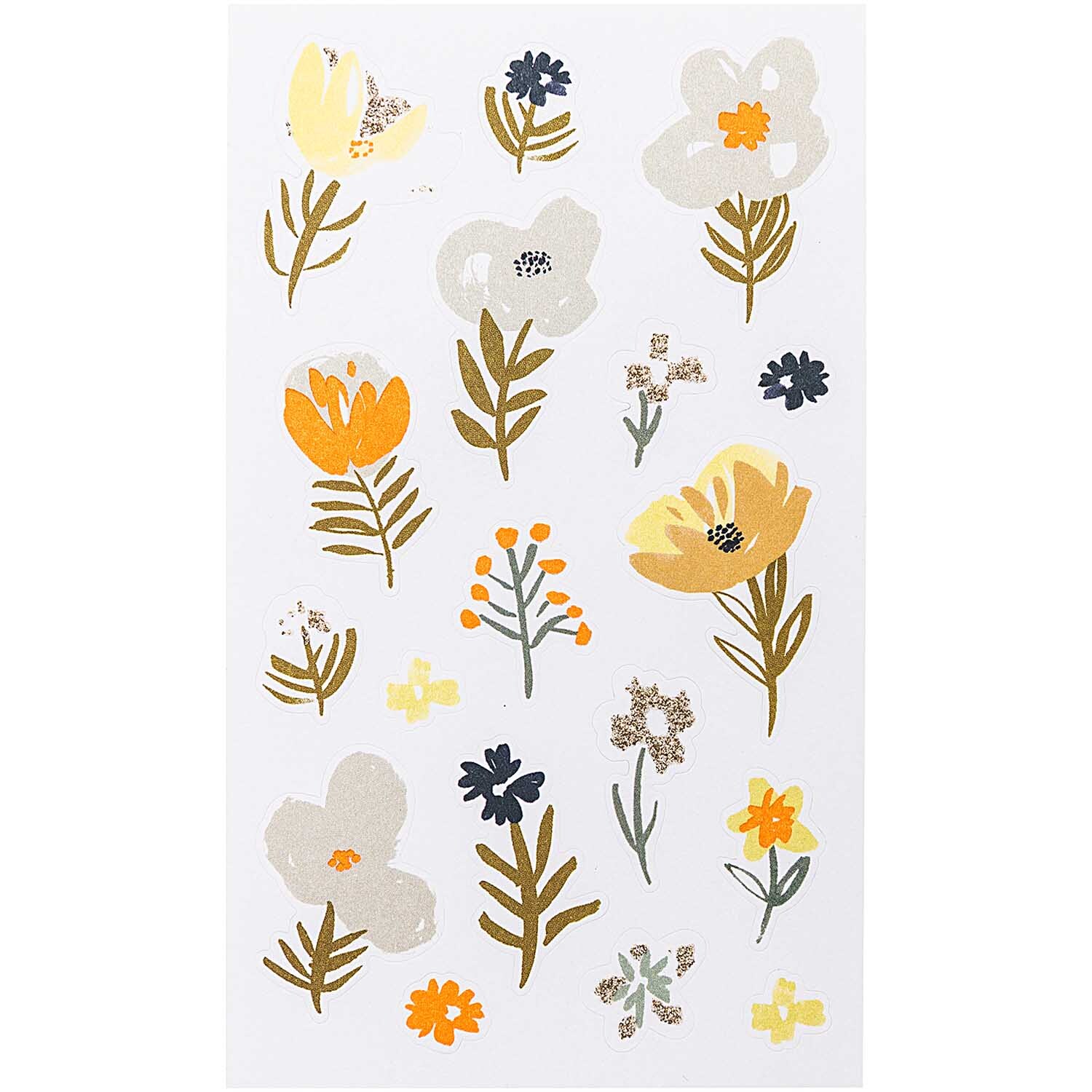 Paper Poetry Sticker Crafted Nature Blume blau 130 Stück von Rico Design Paper Poetry Sticker Crafted Nature Blume zeigt bunte Blumenmuster auf weißem Hintergrund. Ideal für kreative Projekte.