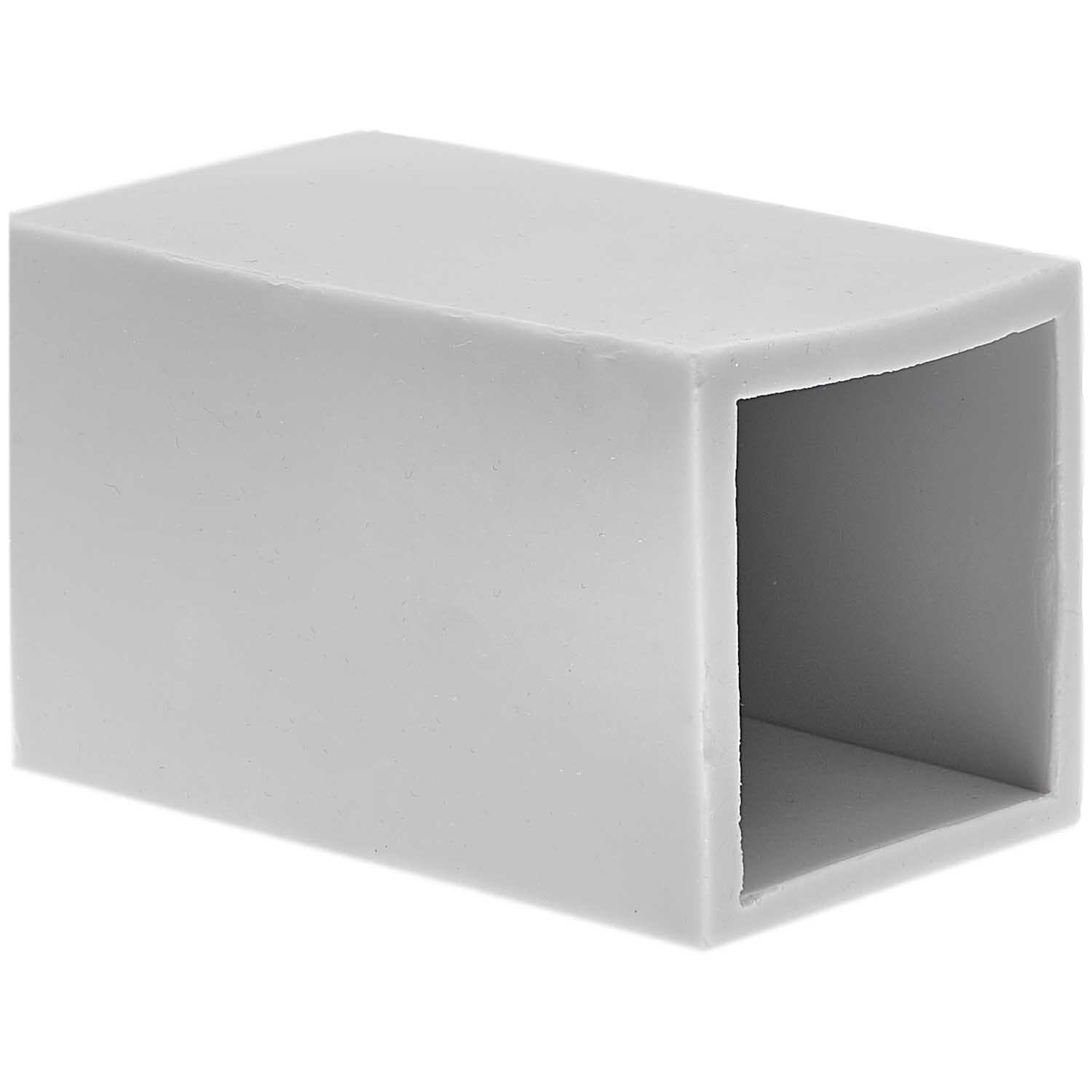 Kerzengießform Quader 61x61x95mm von Rico Design in Grau, ideal zum Gießen von rechteckigen Kerzen.