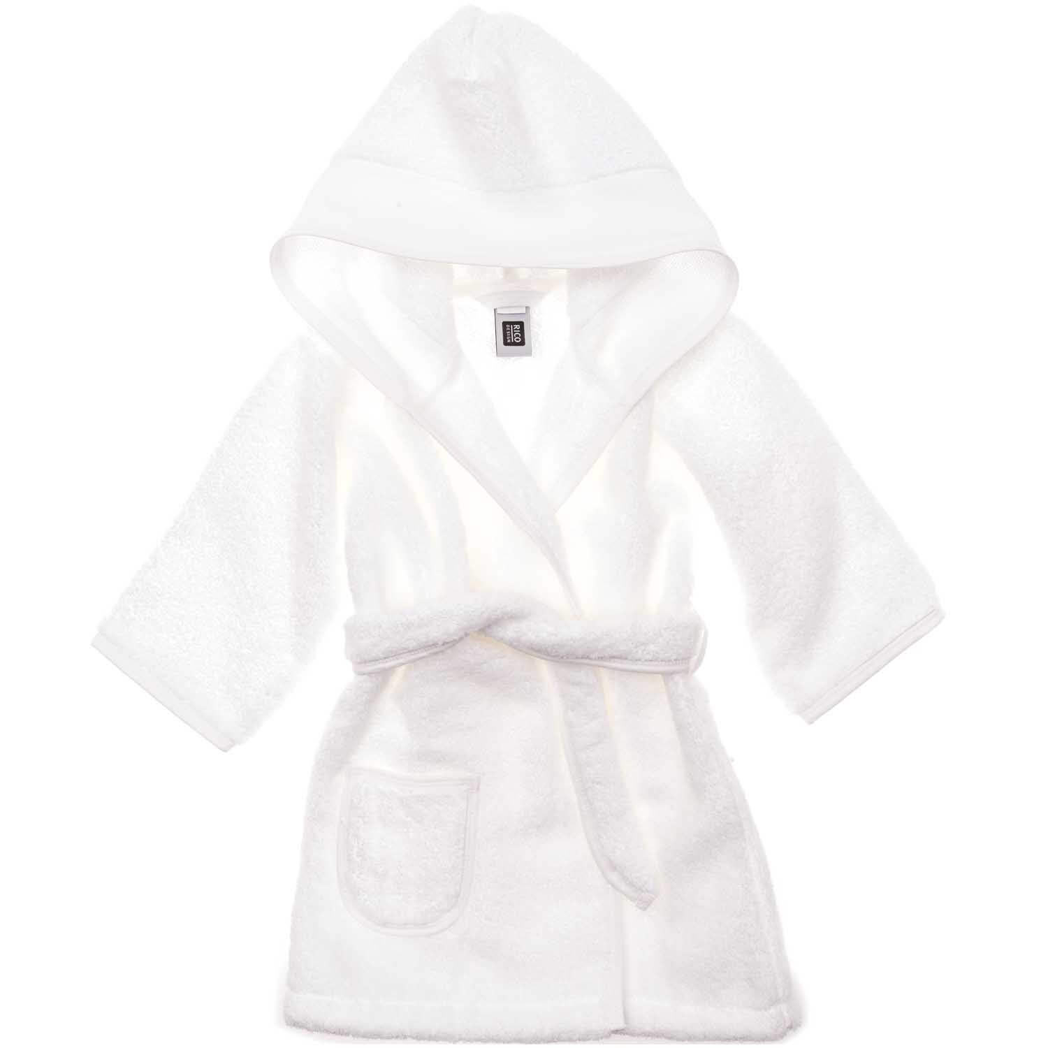 Children's bathrobe from 18 months Color White from Rico Design