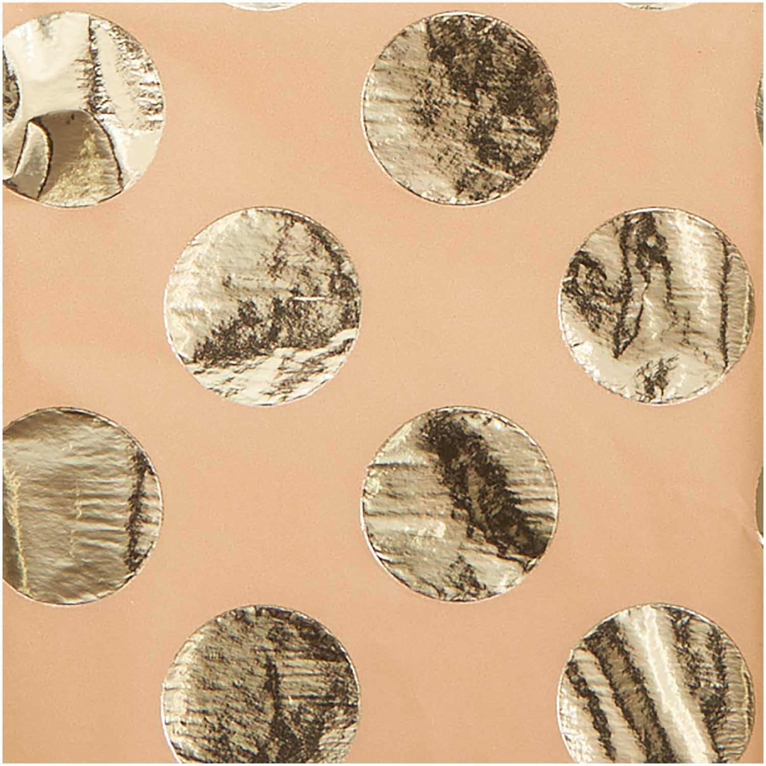 Paper Poetry Seidenpapier mit goldenen Punkten auf braunem Hintergrund, 70x50cm, 4 Bögen. Ideal für kreative Bastelprojekte.