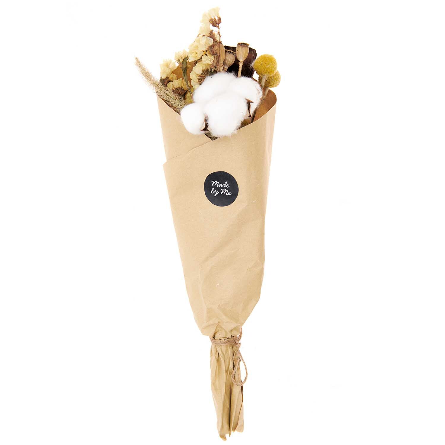 Trockenblumenstrauß natur-gelb 30cm 13-teilig von Rico Design
