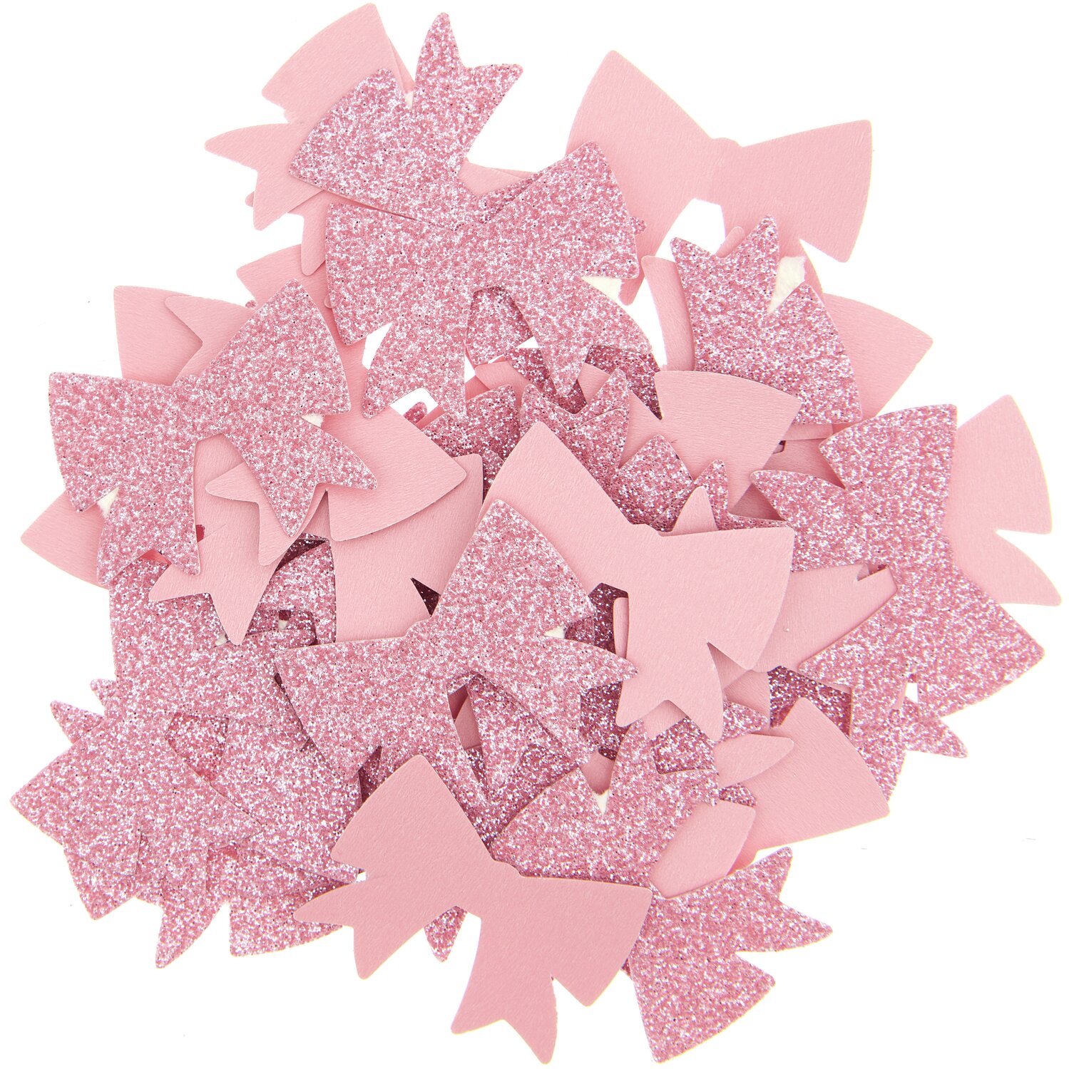 Streudekoration Schleifen Glitzer 20g 30x25mm Farbe Pink von Rico Design Streudekoration Schleifen Glitzer: Pinke Schleifen von Rico Design, ideal für kreative Bastelprojekte.