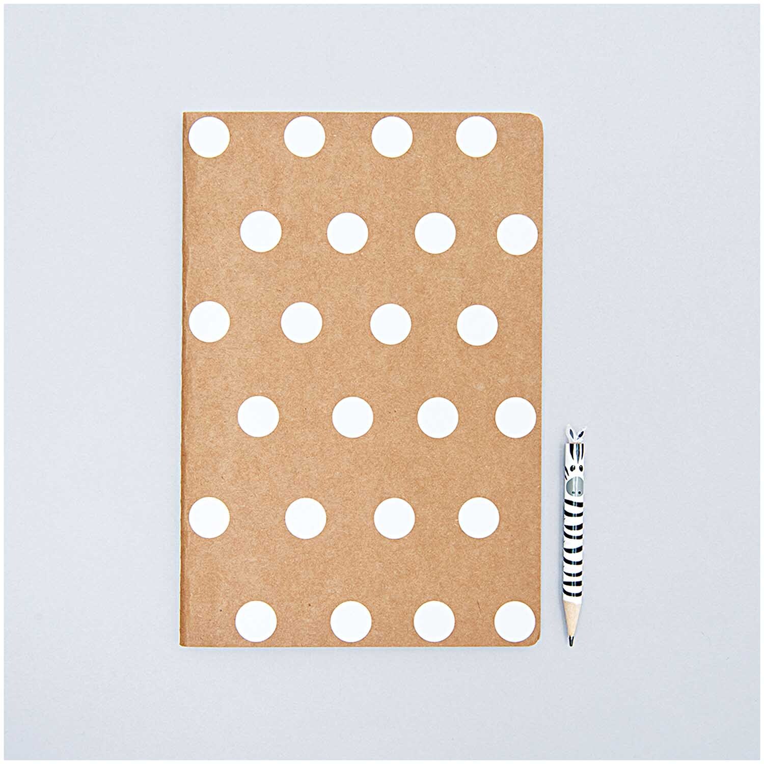 Paper Poetry Notizbuch weiß A6 Kraftpapier liniert von Rico Design