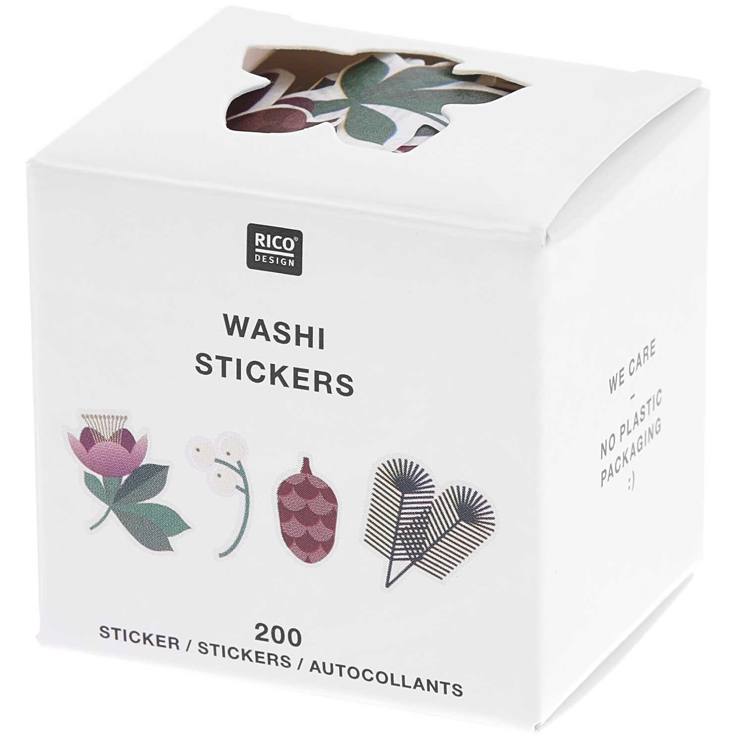 Paper Poetry Washi Sticker Helleborus 200 Stück von Rico Design