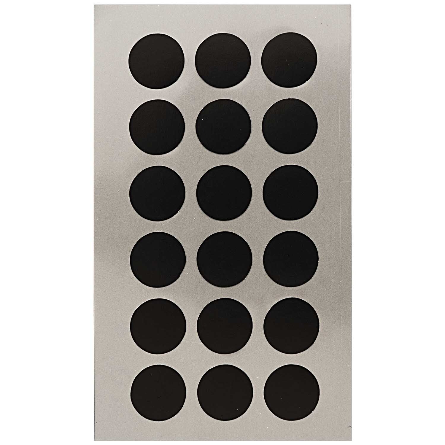 Office Sticker Punkte 15mm 4 Bogen Farbe Schwarz von Rico Design Office Sticker Punkte 15mm 4 Bogen: Schwarze Punkte auf vier Bögen von Rico Design, ideal für Büroanwendungen.