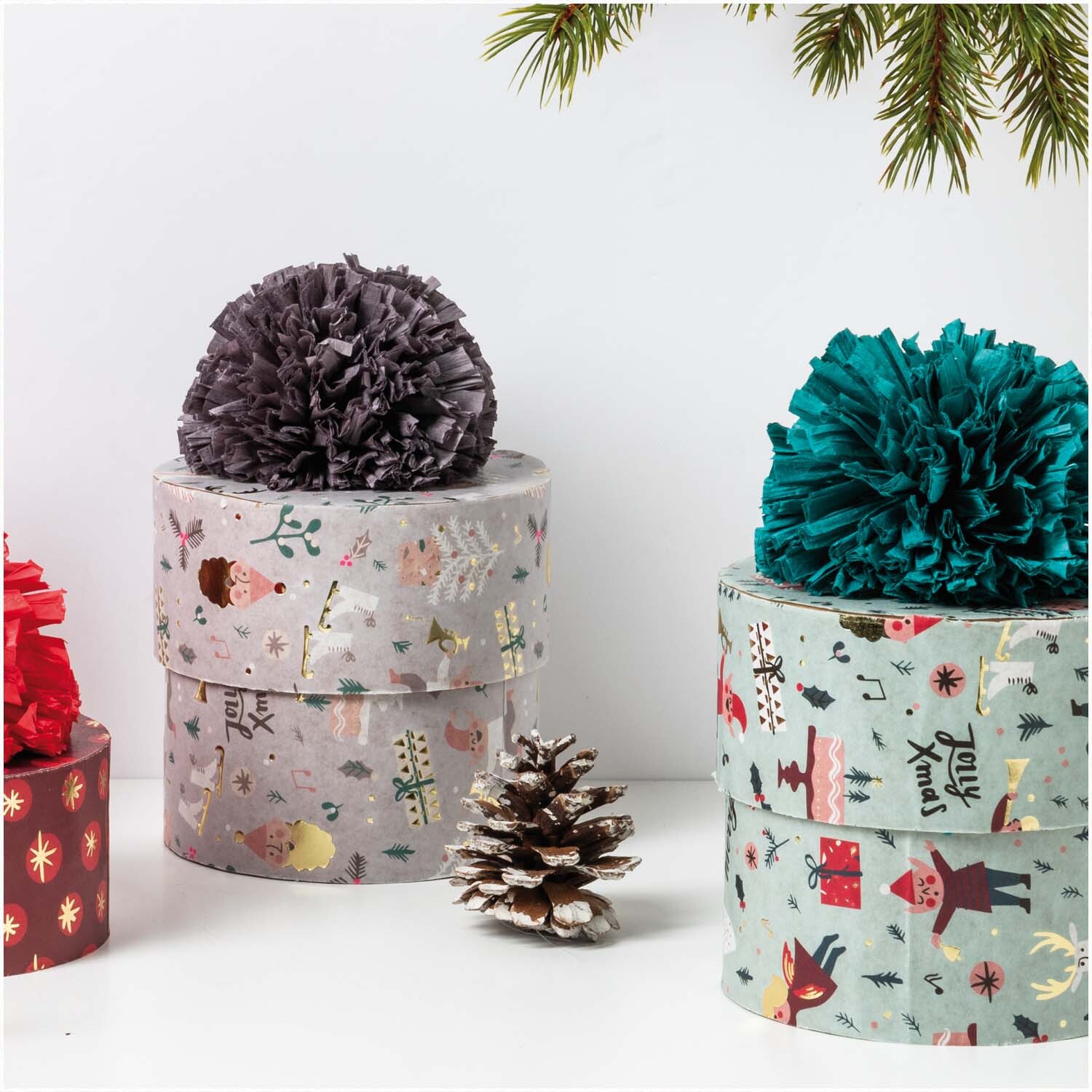 Paper Patch Papier Jolly Christmas pastell 30x42cm von Rico Design