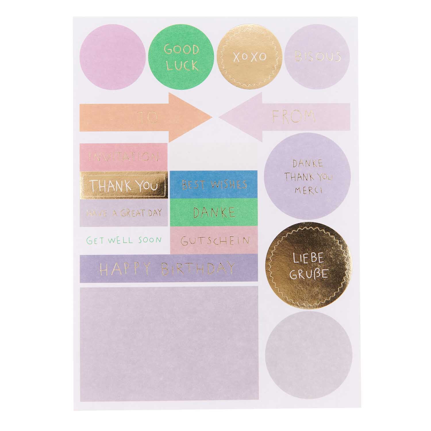 Paper Poetry Grußkartenset Blumenglocke von Rico Design Paper Poetry Grußkartenset Blumenglocke mit bunten Aufklebern und Botschaften von Rico Design.