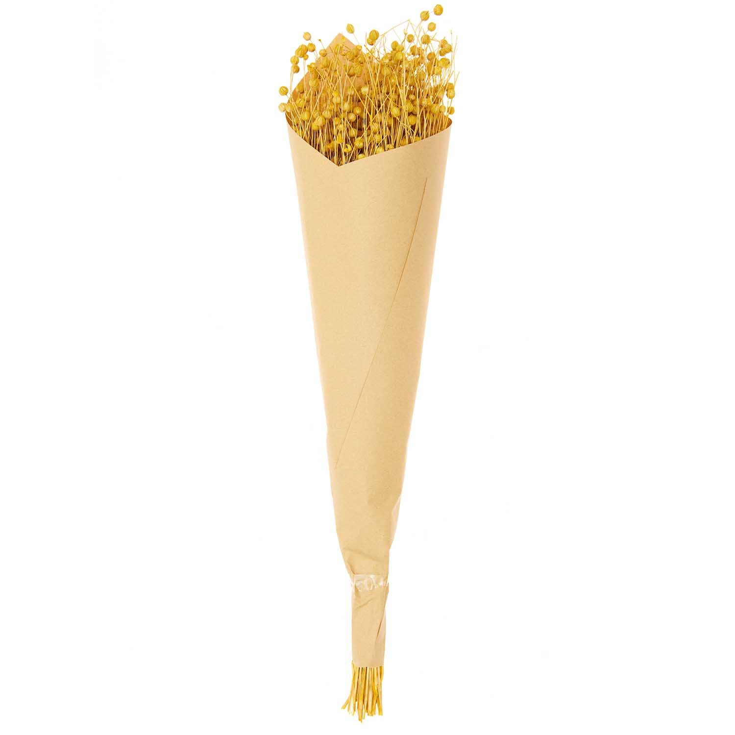 Getrockneter Flachs gelb 60-75cm 100g von Rico Design