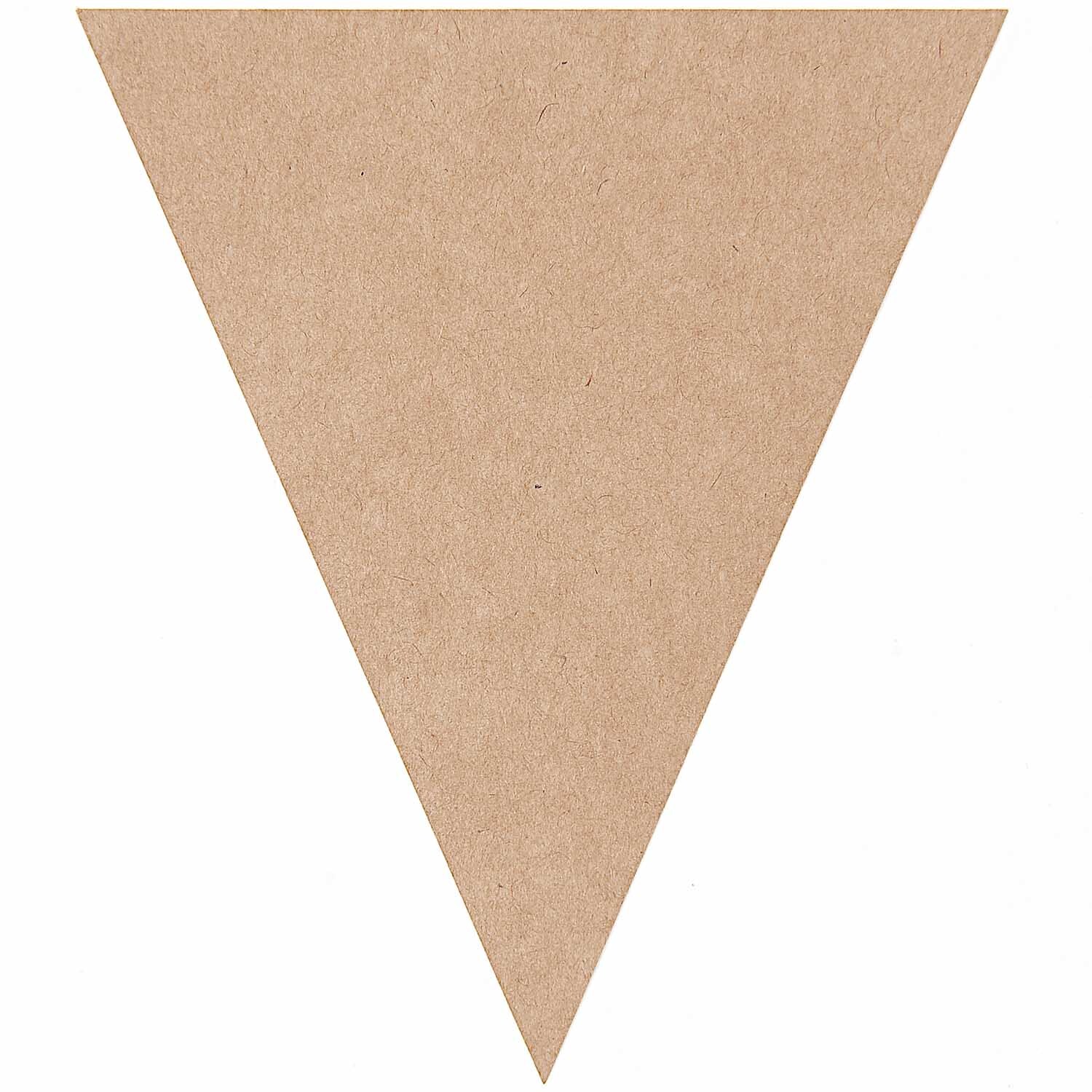 Paper Poetry Kraftpapier Wimpel in Dreiecksform, ideal für kreative Dekorationen. Marke: Rico Design.