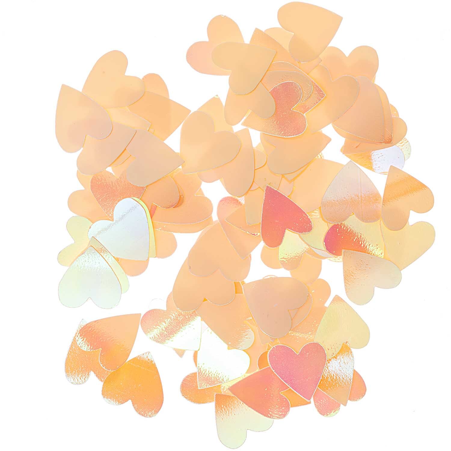 Flitter Herz 100 Stück Farbe Irisierend von Rico Design Flitter Herz 100 Stück von Rico Design, irisierende Herzkonfetti in verschiedenen Pastelltönen, ideal für kreative Dekorationen und Bastelprojekte.