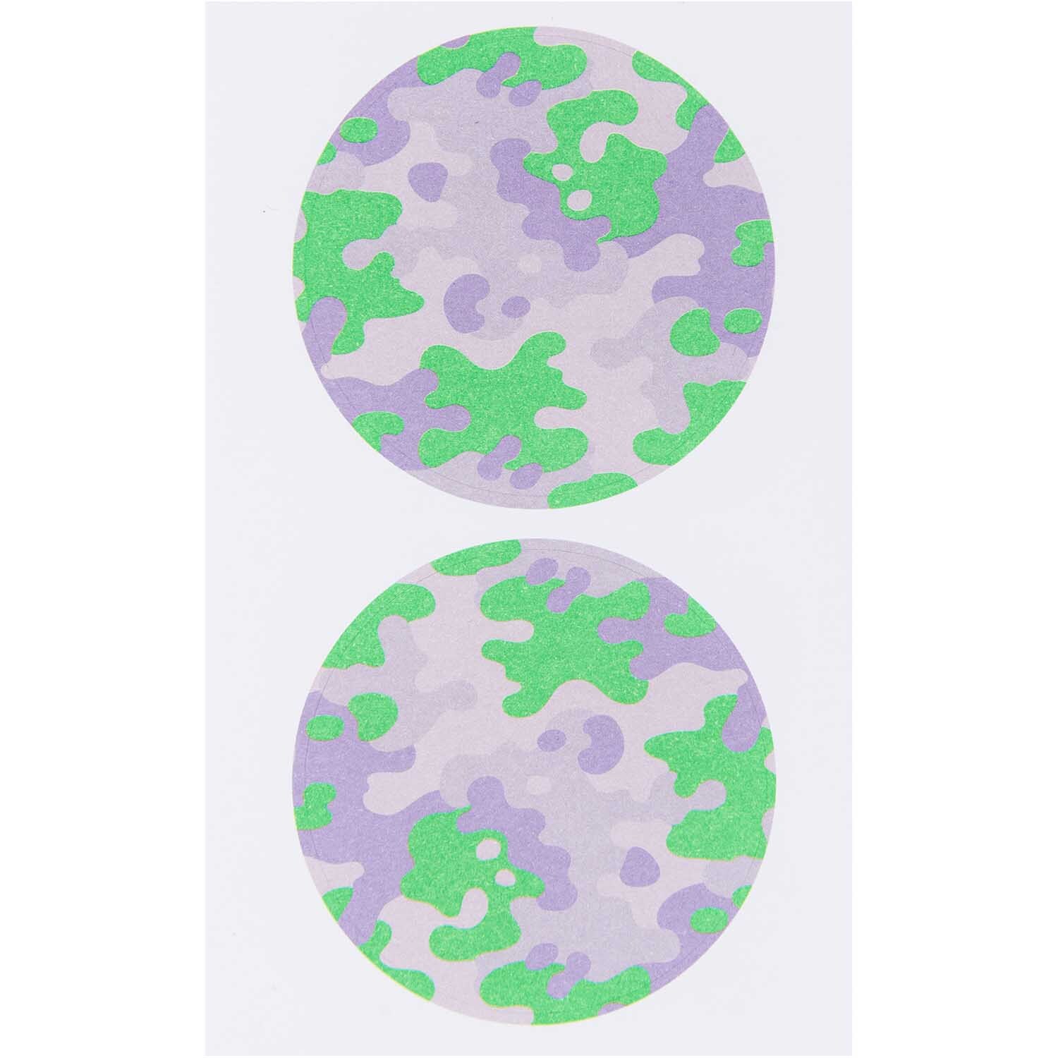 Paper Poetry Sticker Camouflage 4 Blatt von Rico Design