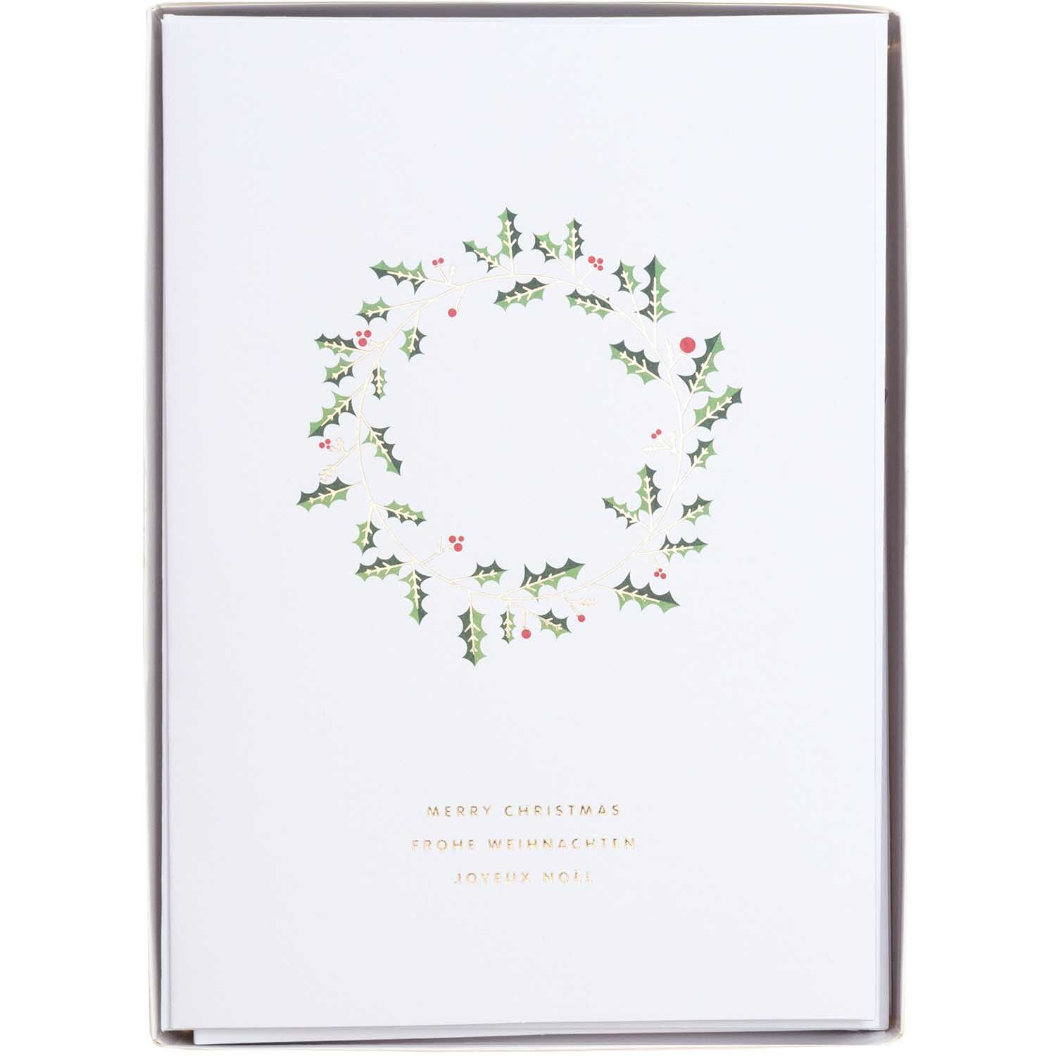 Paper Poetry Kartenset Kranz A5 weiß von Rico Design